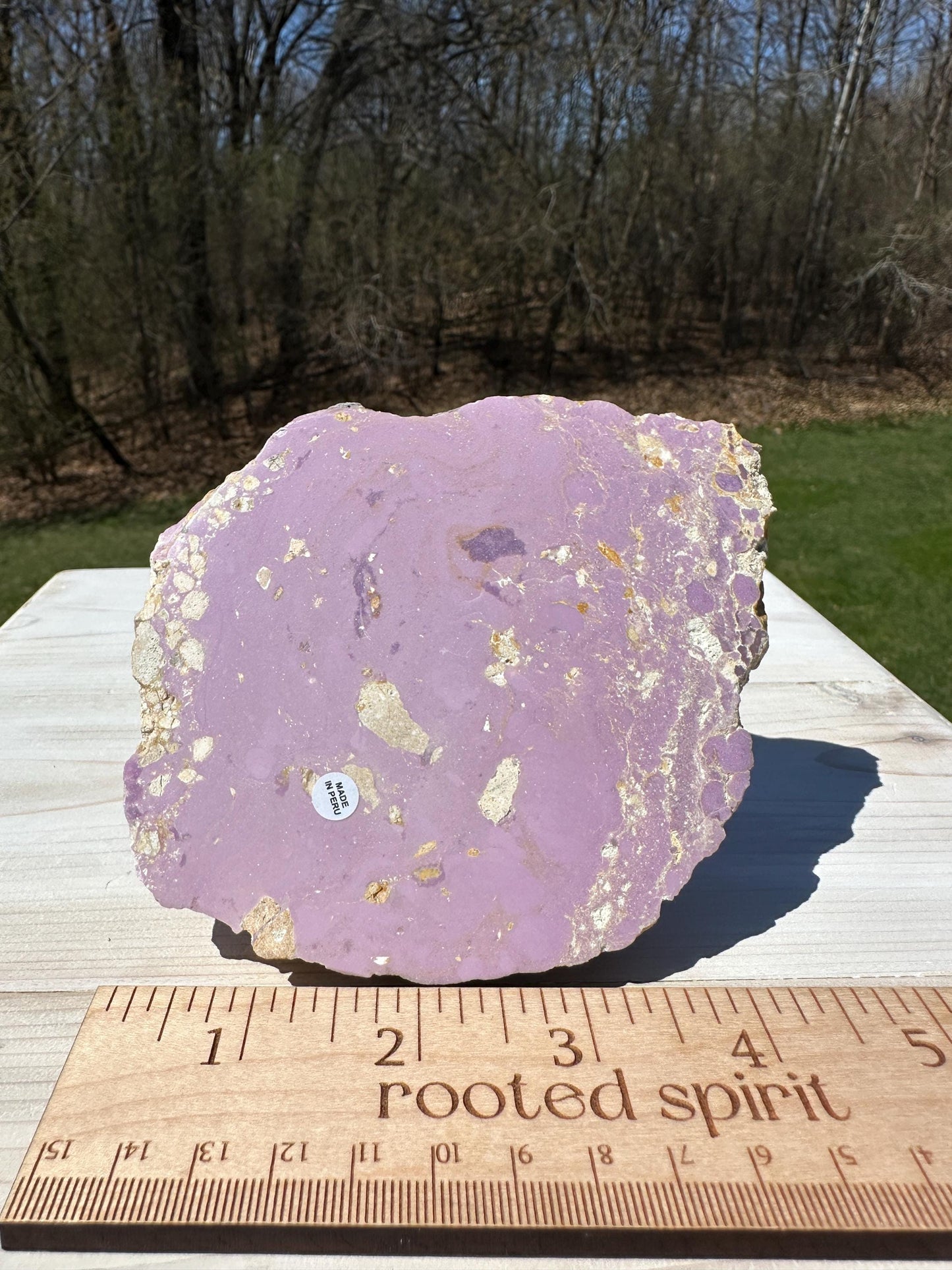 Gorgeous Natural Phosphosiderite Polished Slab from Peru