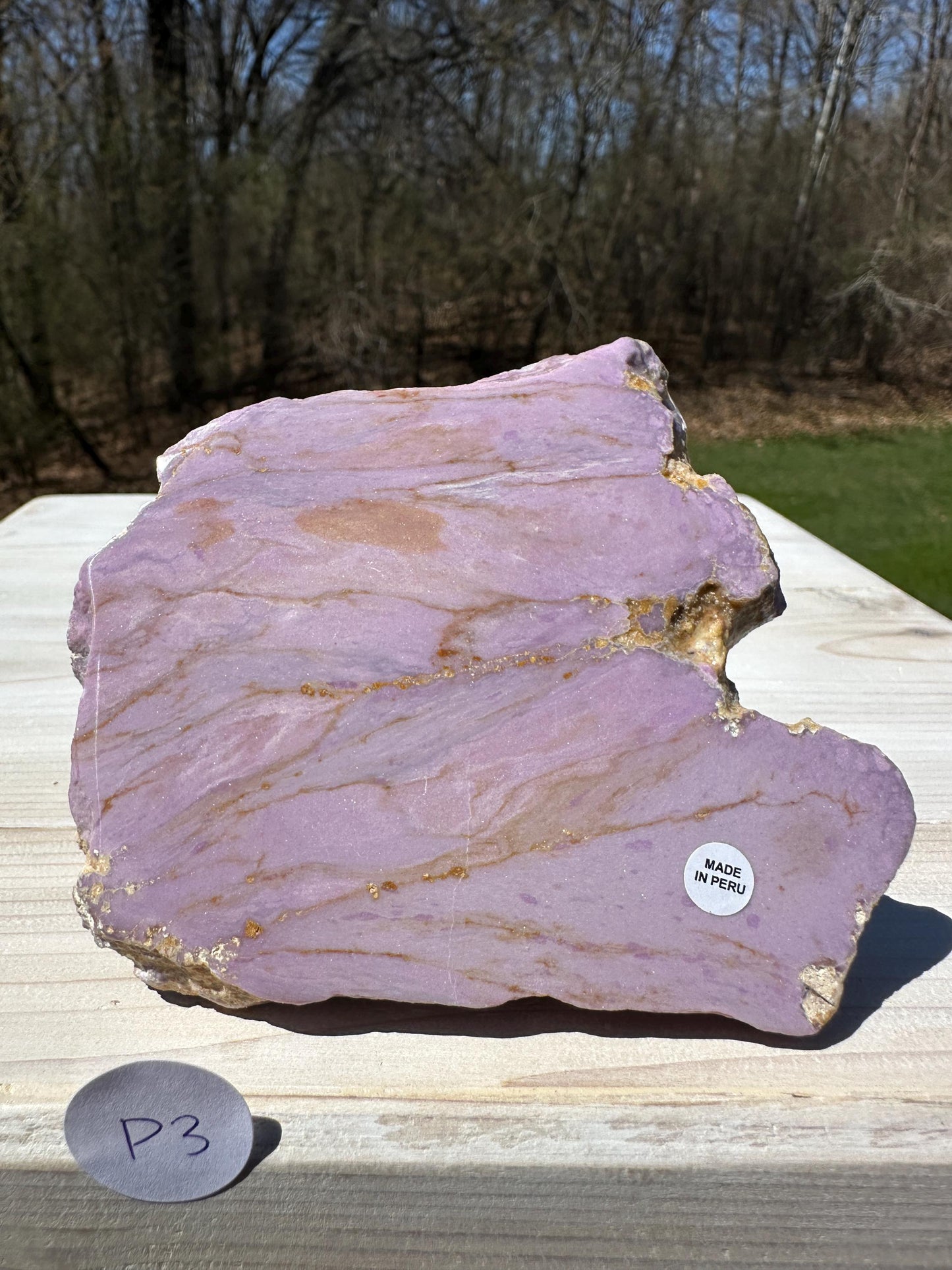 Gorgeous Natural Phosphosiderite Polished Slab from Peru