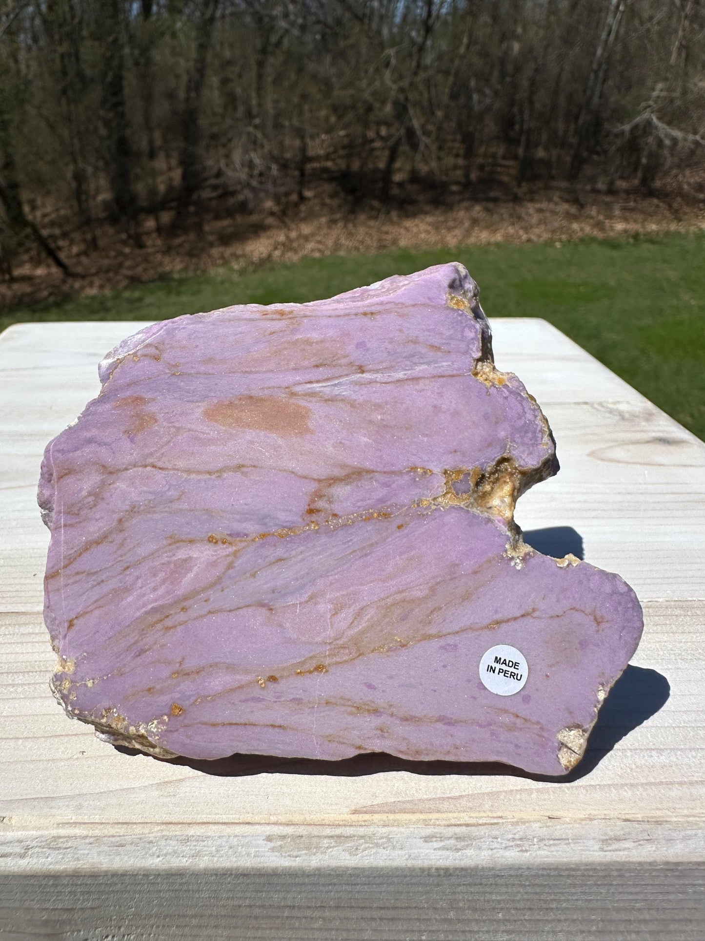 Gorgeous Natural Phosphosiderite Polished Slab from Peru