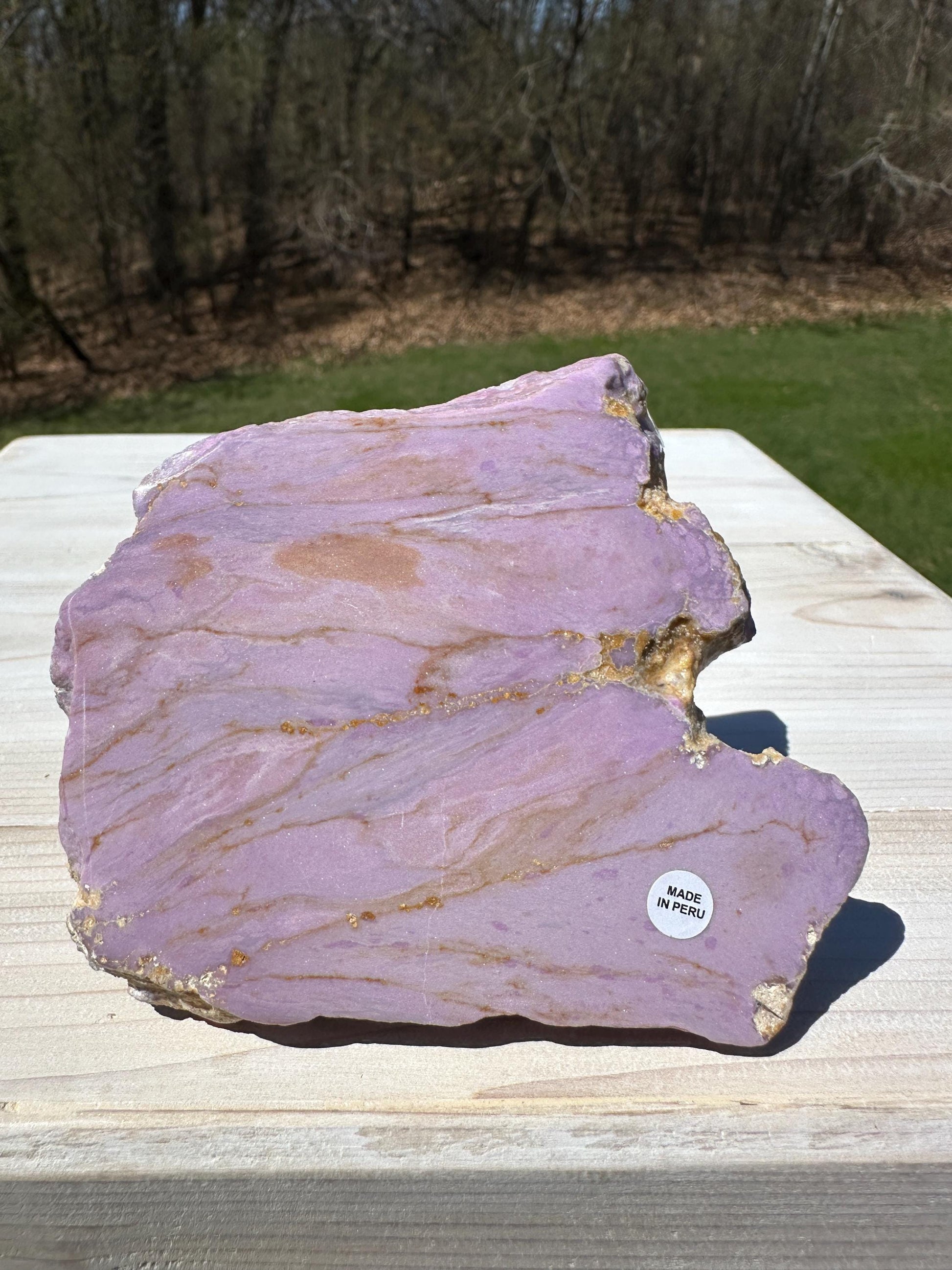 Gorgeous Natural Phosphosiderite Polished Slab from Peru