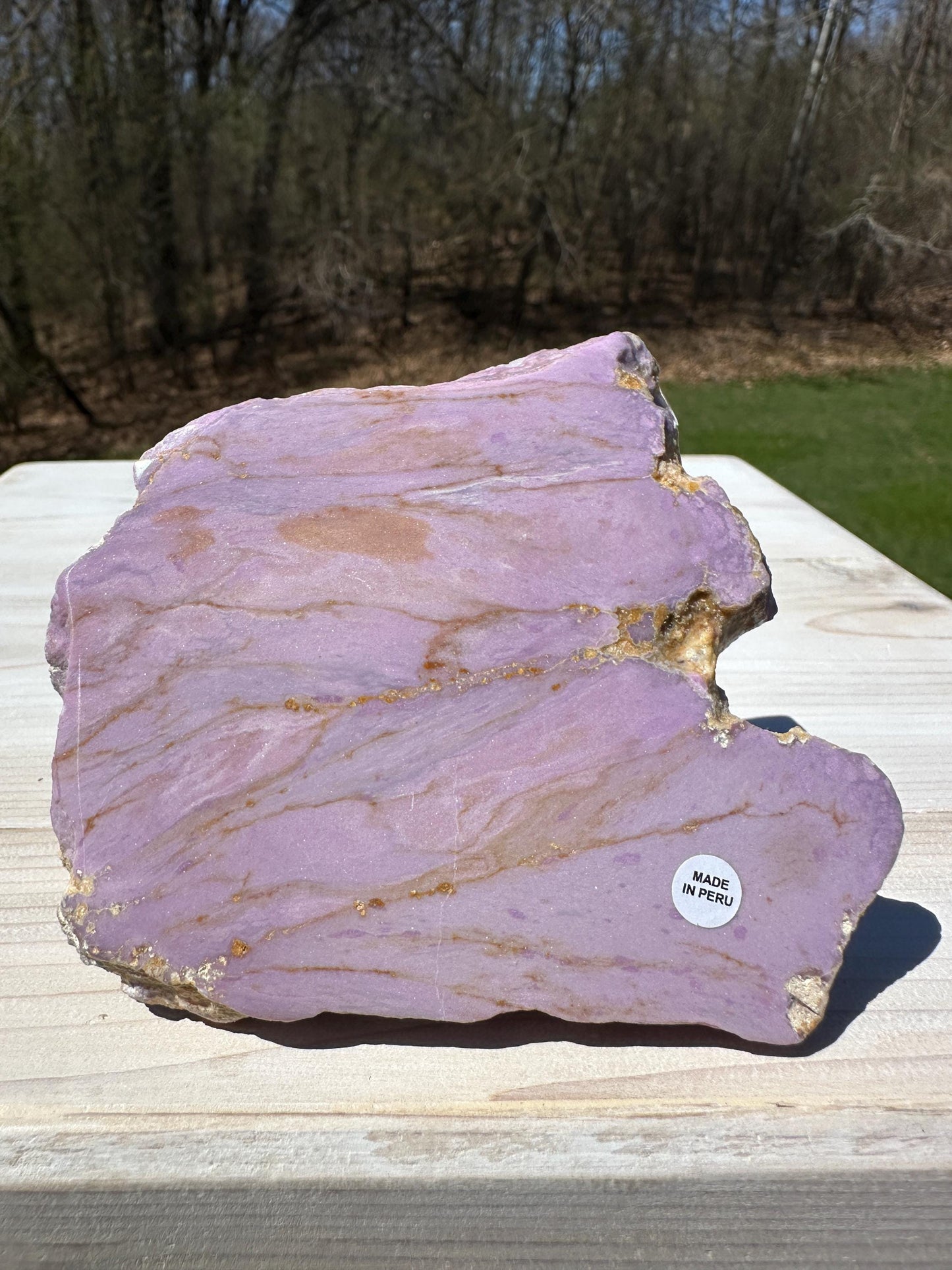 Gorgeous Natural Phosphosiderite Polished Slab from Peru