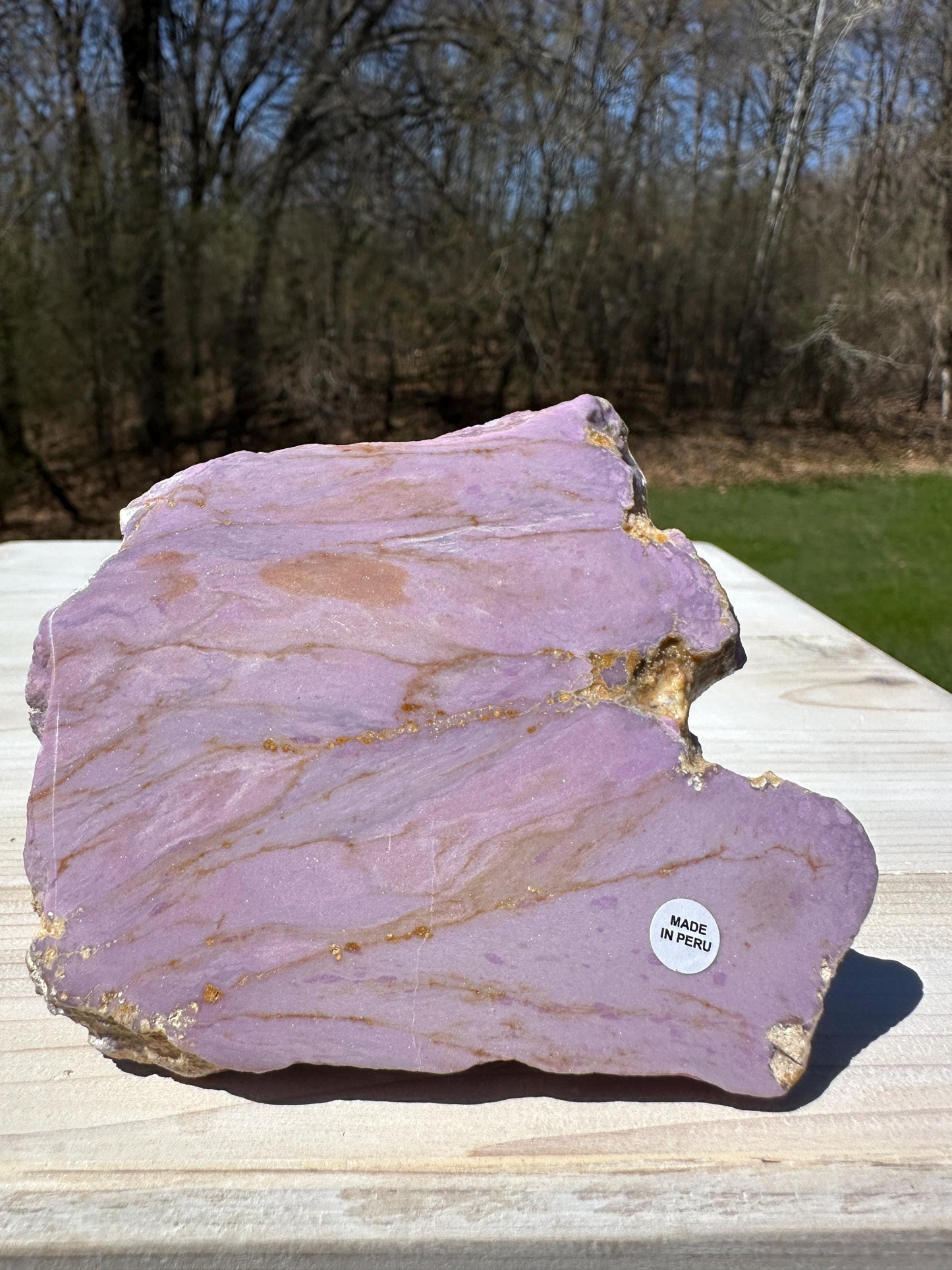 Gorgeous Natural Phosphosiderite Polished Slab from Peru