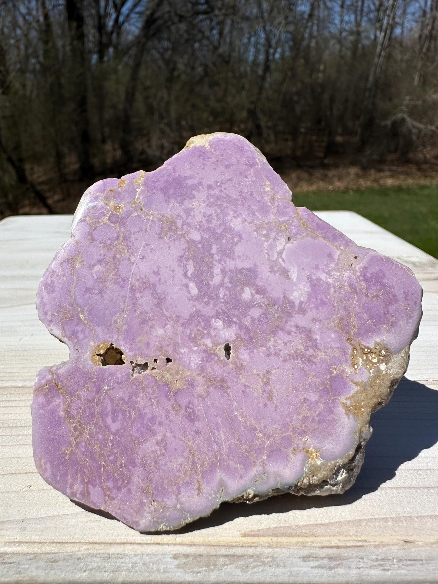 Gorgeous Natural Phosphosiderite Polished Slab from Peru