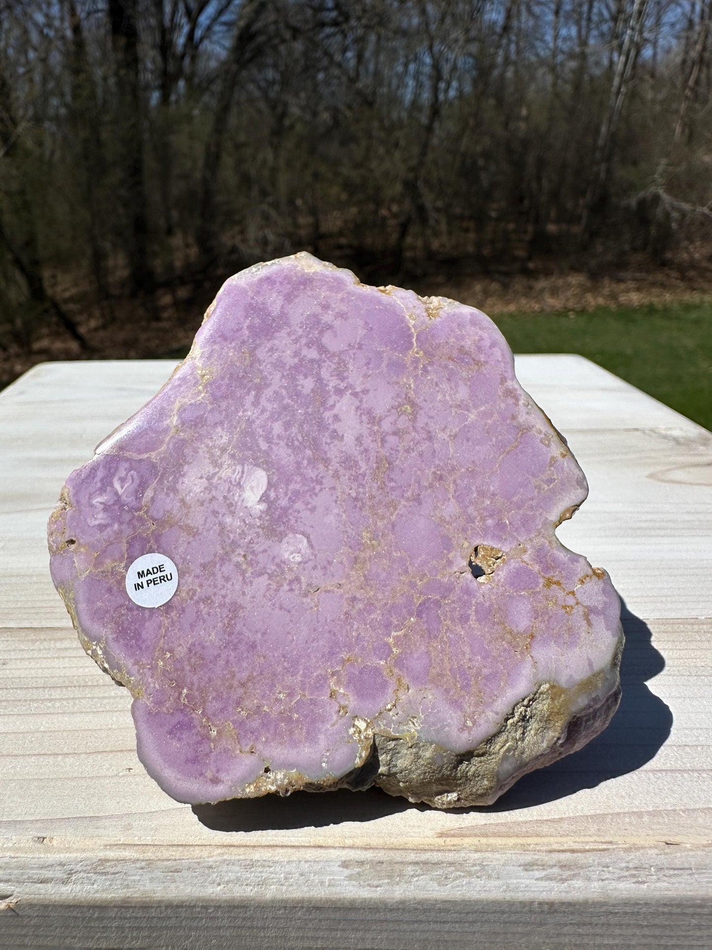Gorgeous Natural Phosphosiderite Polished Slab from Peru