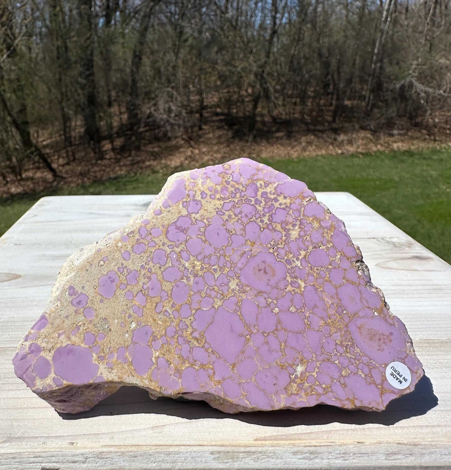 Gorgeous Natural Phosphosiderite Polished Slab from Peru