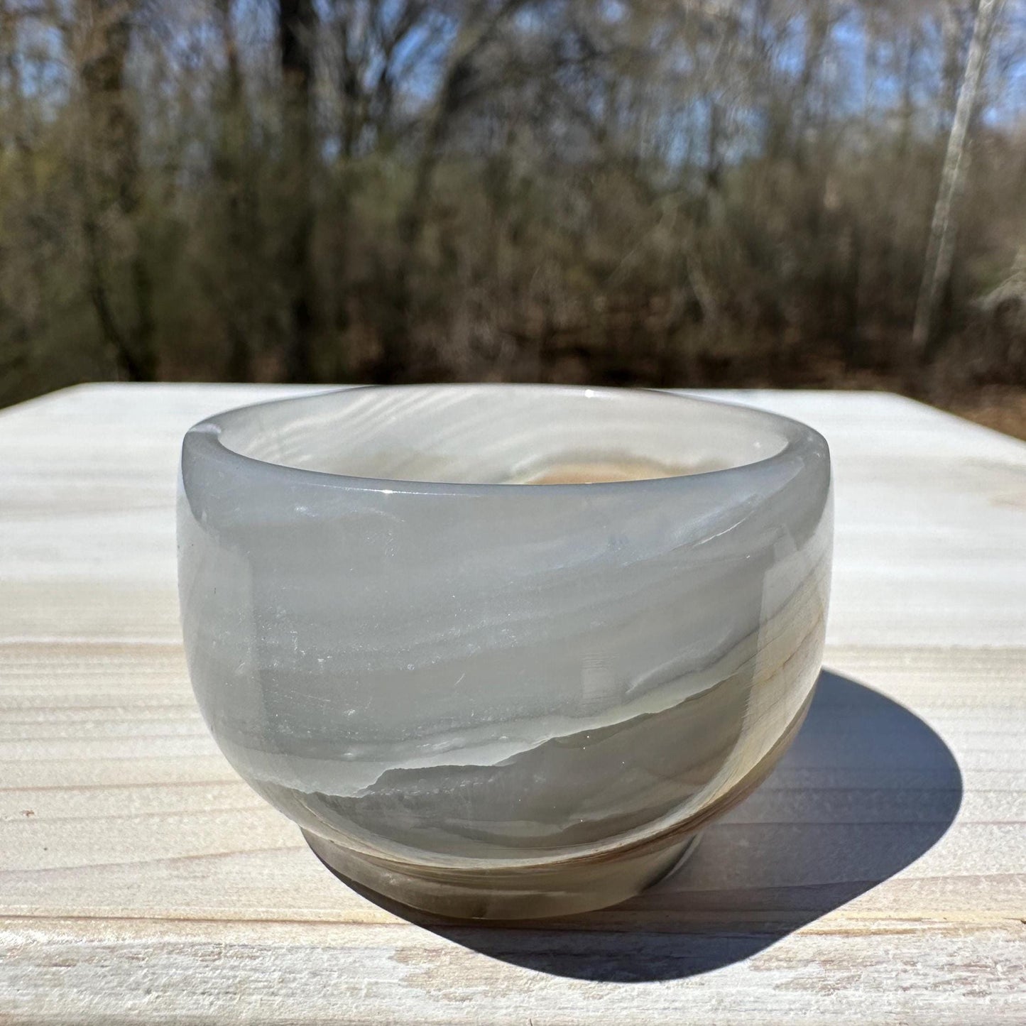 Small 2" Onyx Banded Dish | Crystal Bowl | Banded Onyx | Stone Dish