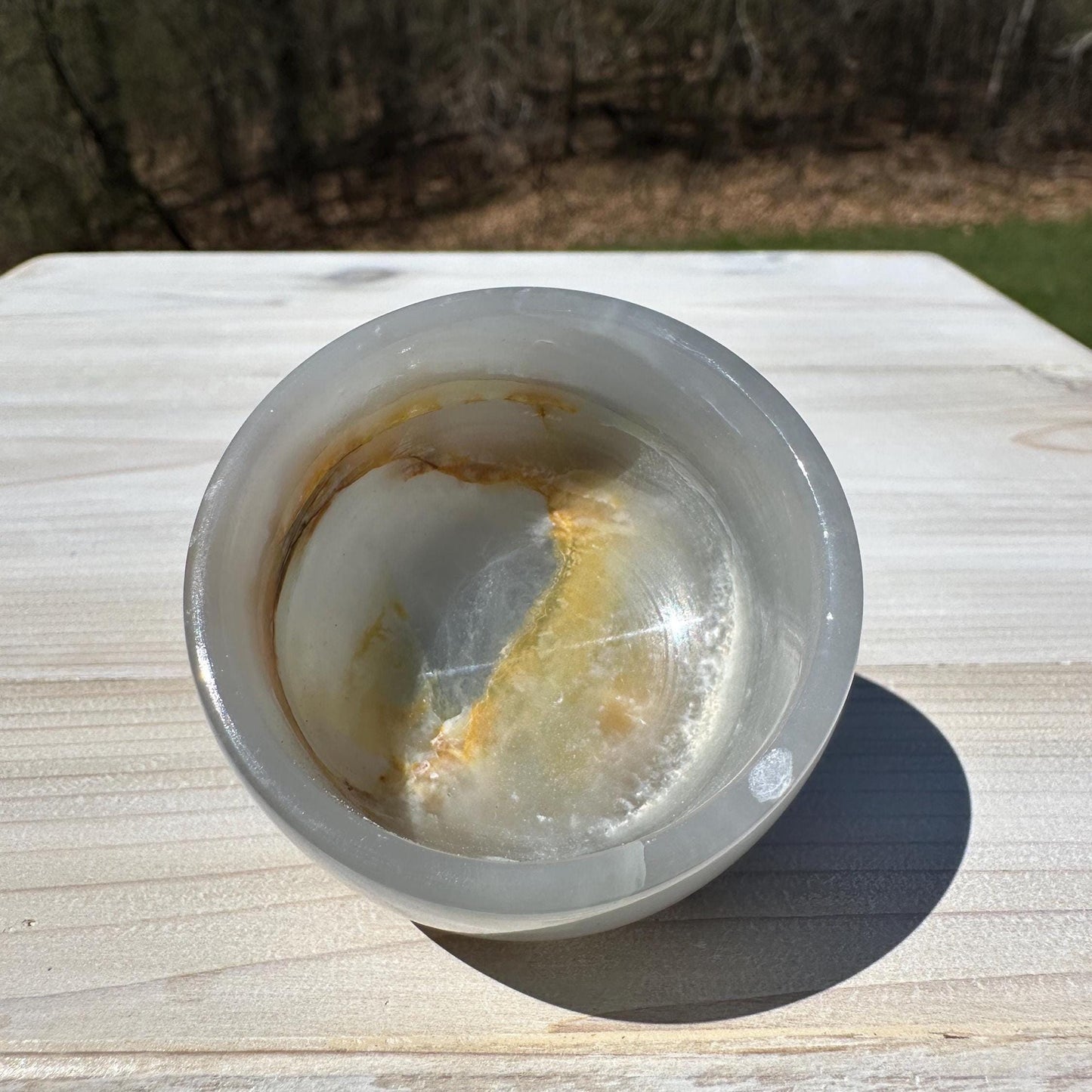 Small 2" Onyx Banded Dish | Crystal Bowl | Banded Onyx | Stone Dish