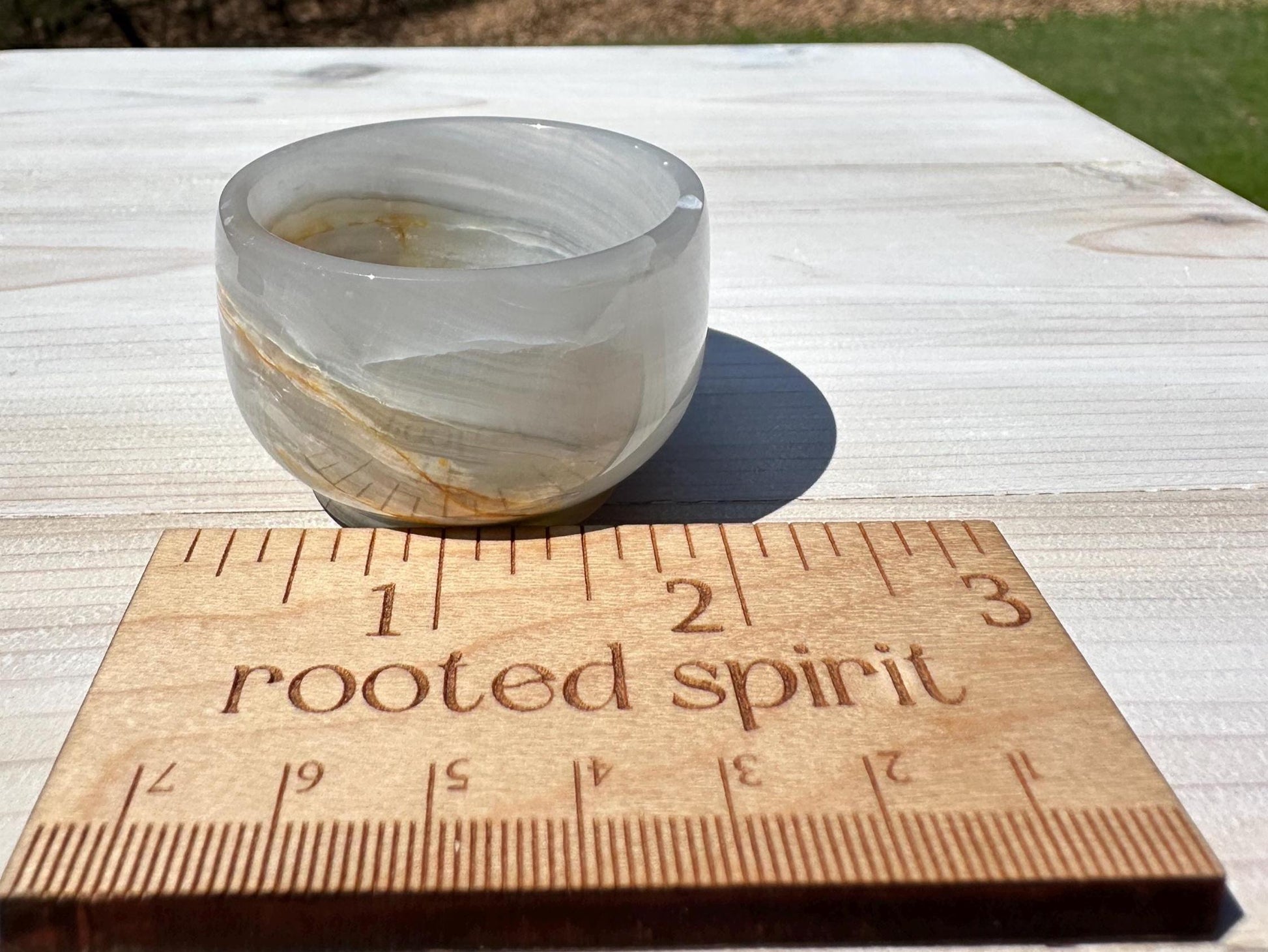 Small 2" Onyx Banded Dish | Crystal Bowl | Banded Onyx | Stone Dish