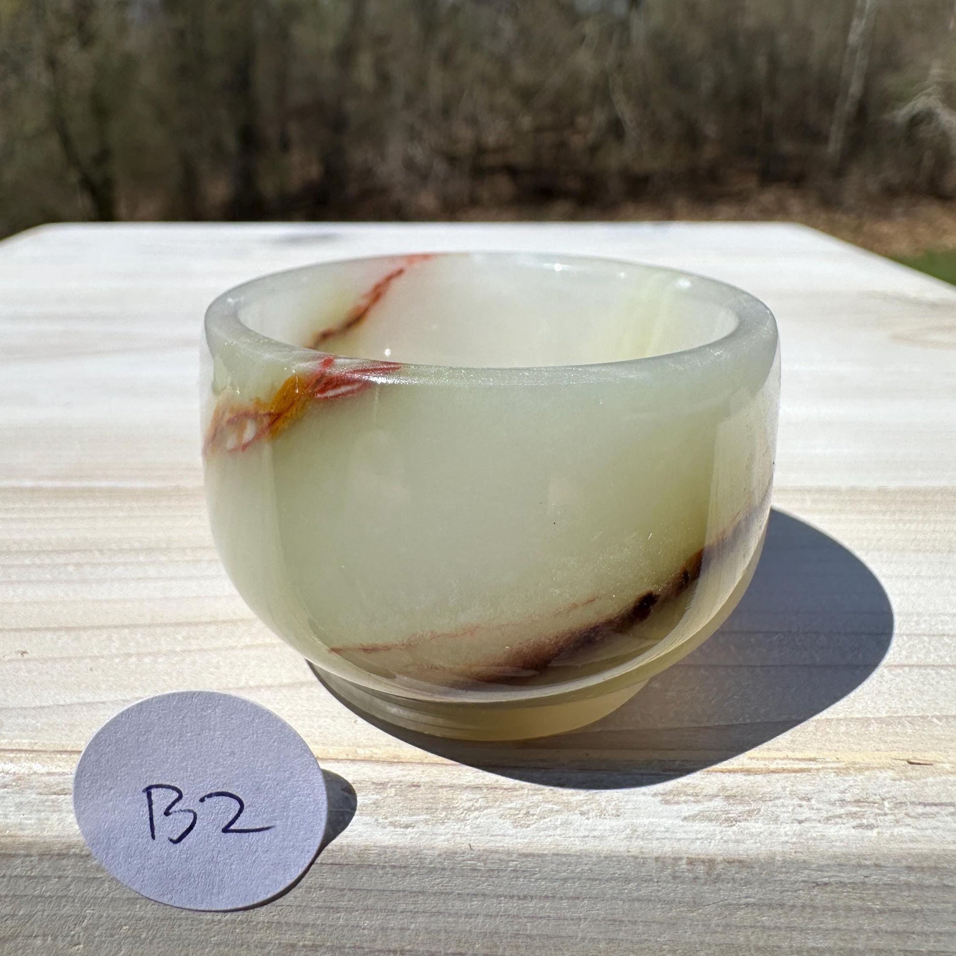 Small 2" Onyx Banded Dish | Crystal Bowl | Banded Onyx | Stone Dish