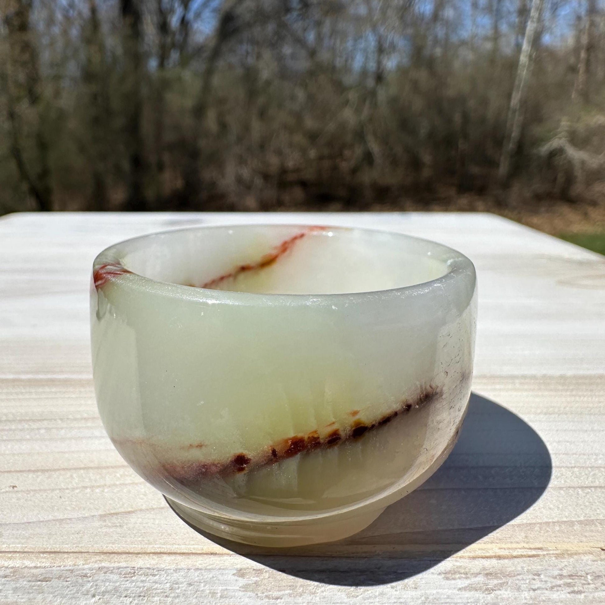 Small 2" Onyx Banded Dish | Crystal Bowl | Banded Onyx | Stone Dish
