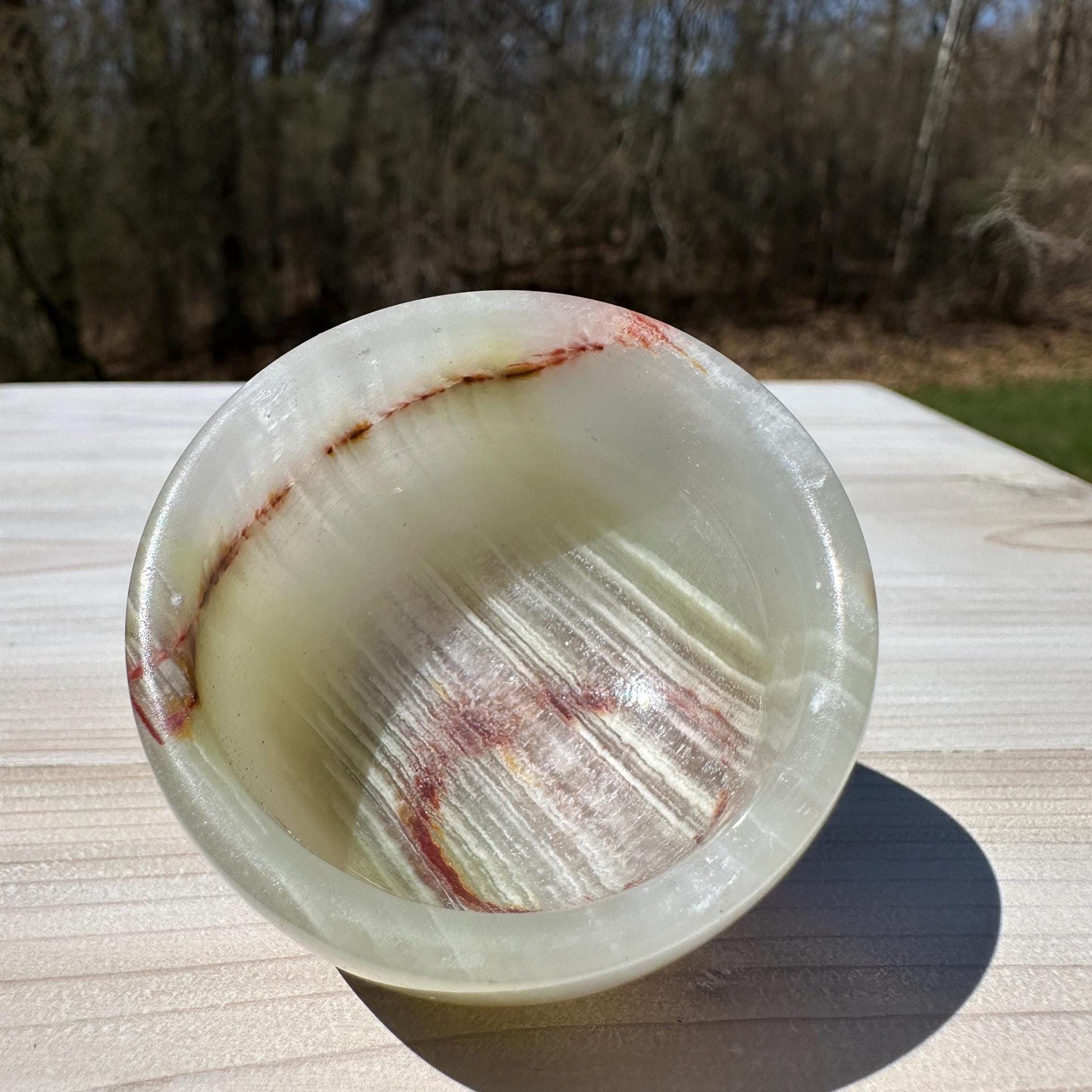 Small 2" Onyx Banded Dish | Crystal Bowl | Banded Onyx | Stone Dish