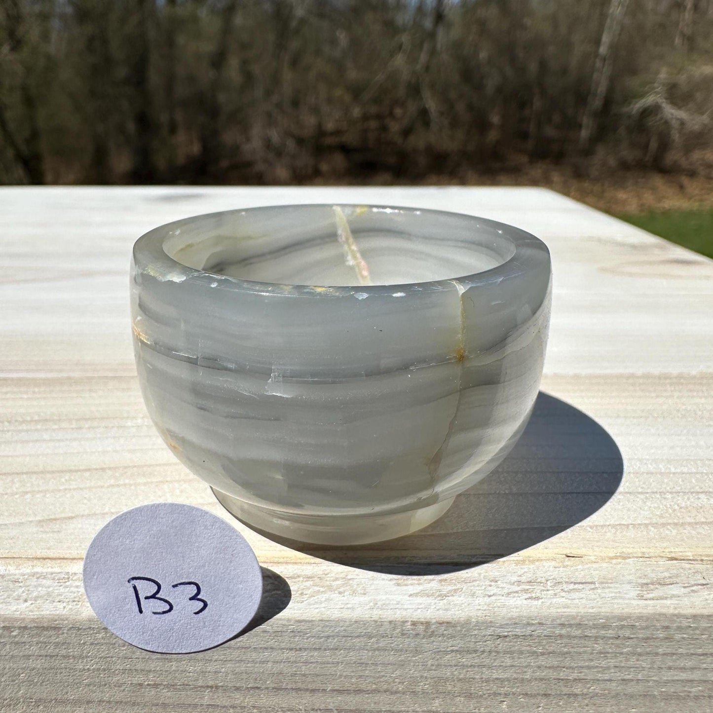 Small 2" Onyx Banded Dish | Crystal Bowl | Banded Onyx | Stone Dish