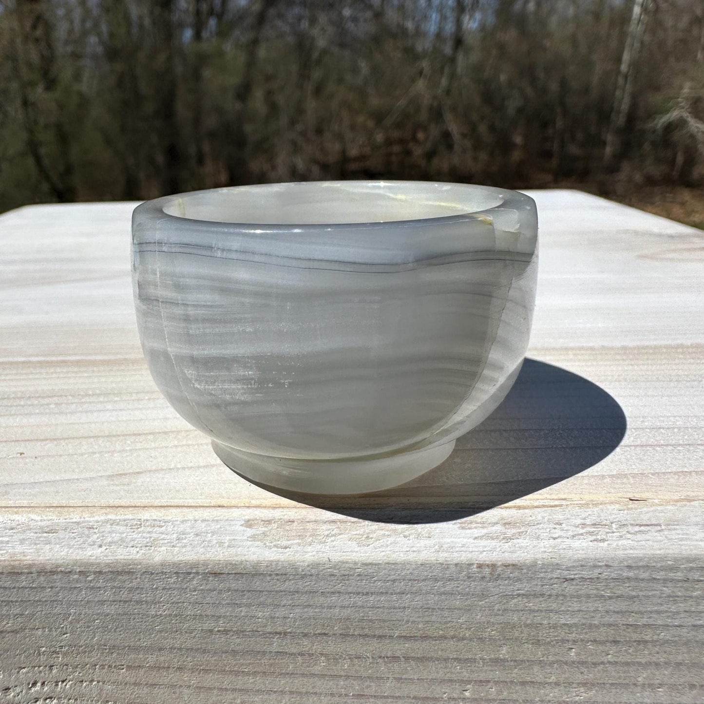 Small 2" Onyx Banded Dish | Crystal Bowl | Banded Onyx | Stone Dish