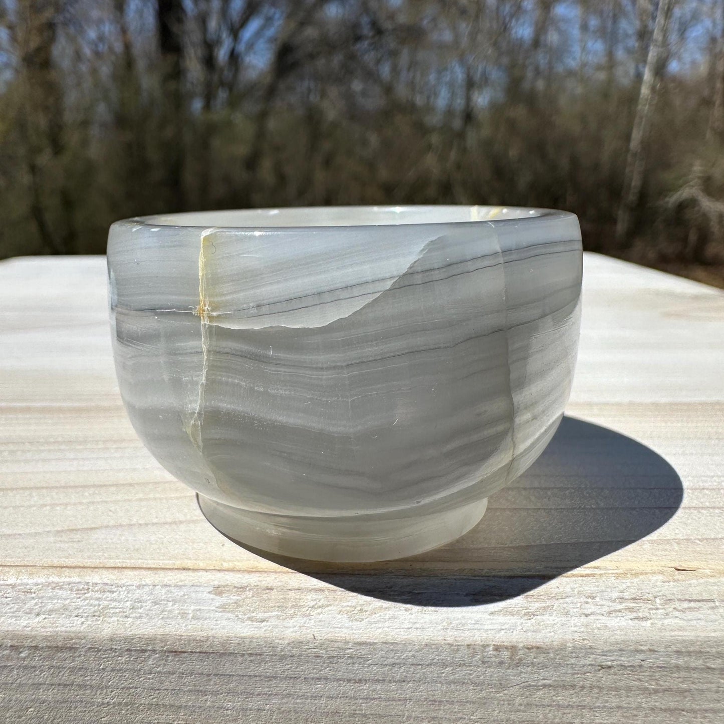 Small 2" Onyx Banded Dish | Crystal Bowl | Banded Onyx | Stone Dish