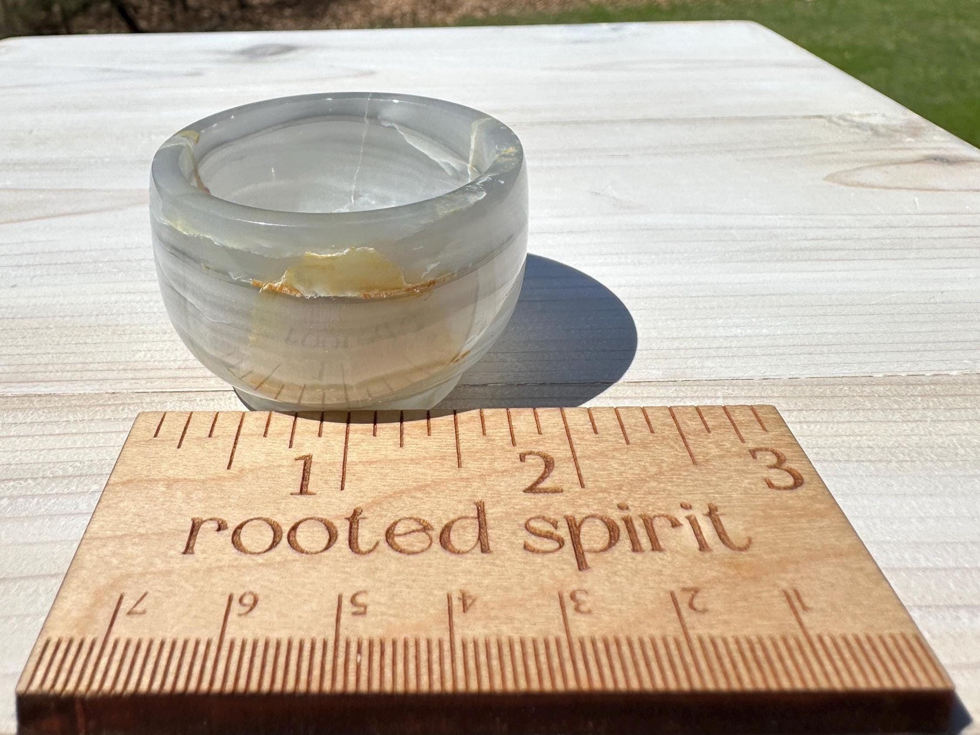 Small 2" Onyx Banded Dish | Crystal Bowl | Banded Onyx | Stone Dish