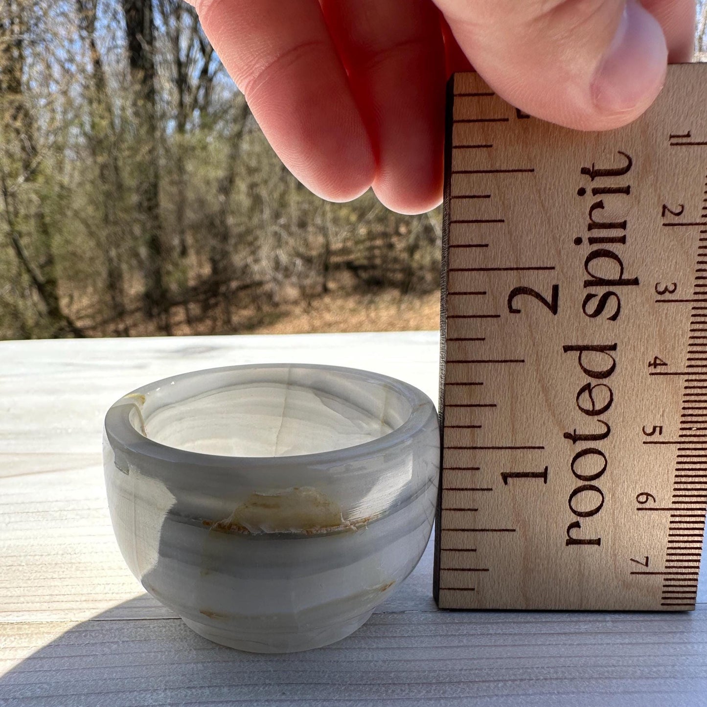 Small 2" Onyx Banded Dish | Crystal Bowl | Banded Onyx | Stone Dish