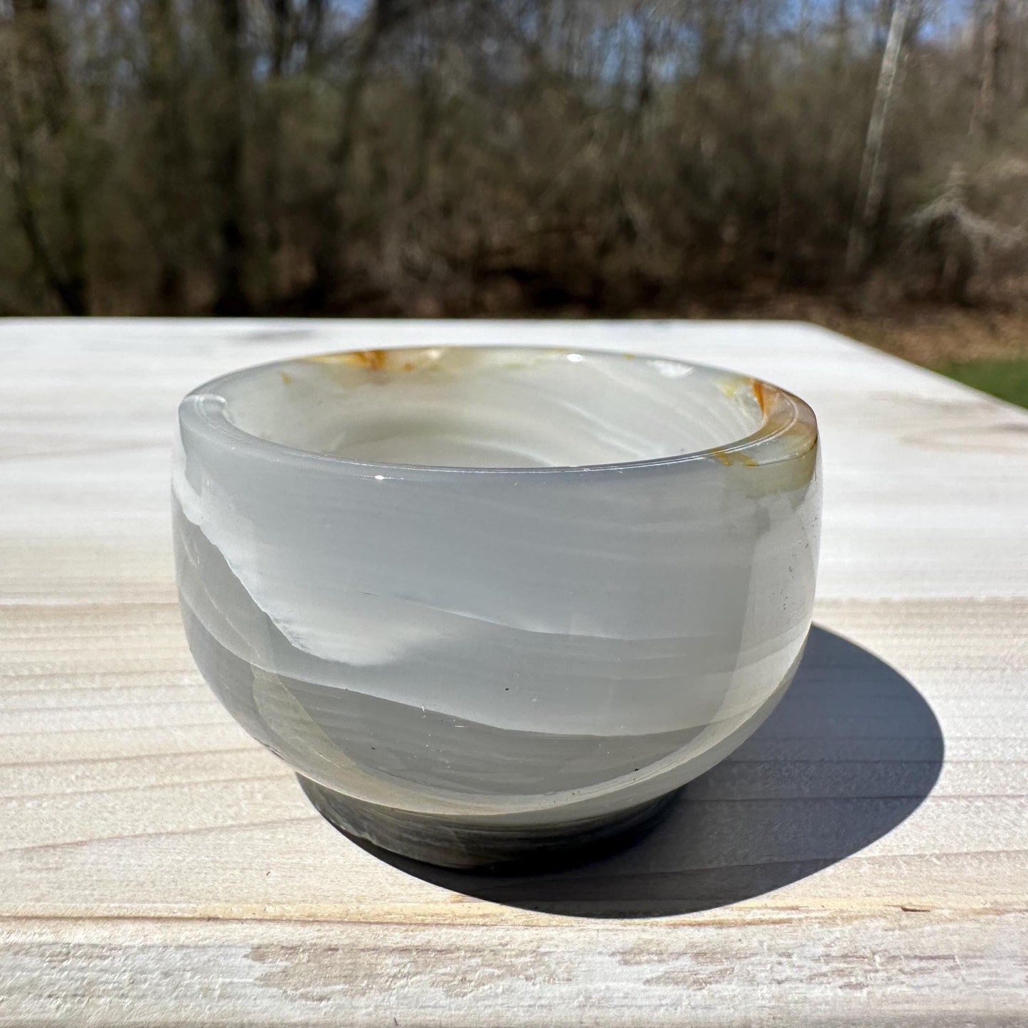 Small 2" Onyx Banded Dish | Crystal Bowl | Banded Onyx | Stone Dish