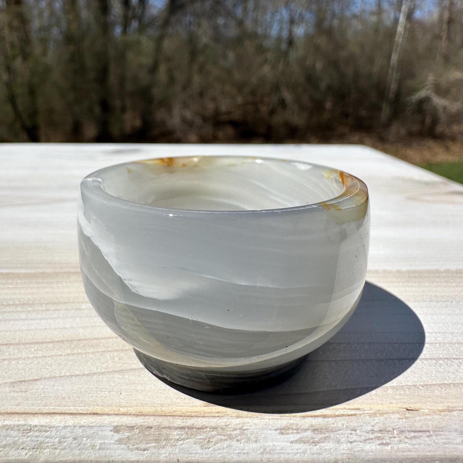 Small 2" Onyx Banded Dish | Crystal Bowl | Banded Onyx | Stone Dish