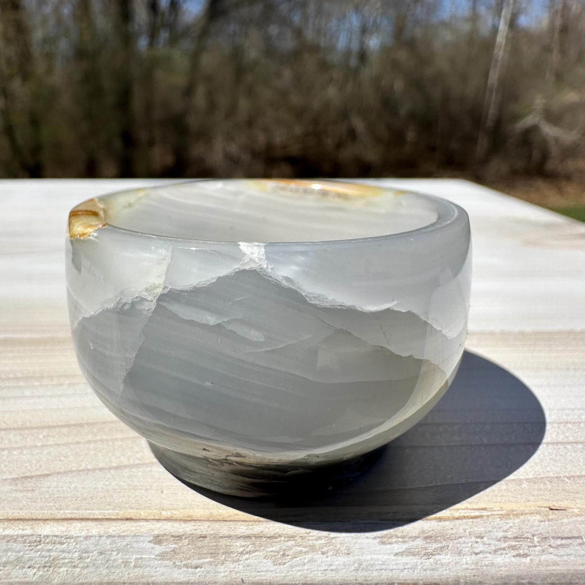Small 2" Onyx Banded Dish | Crystal Bowl | Banded Onyx | Stone Dish