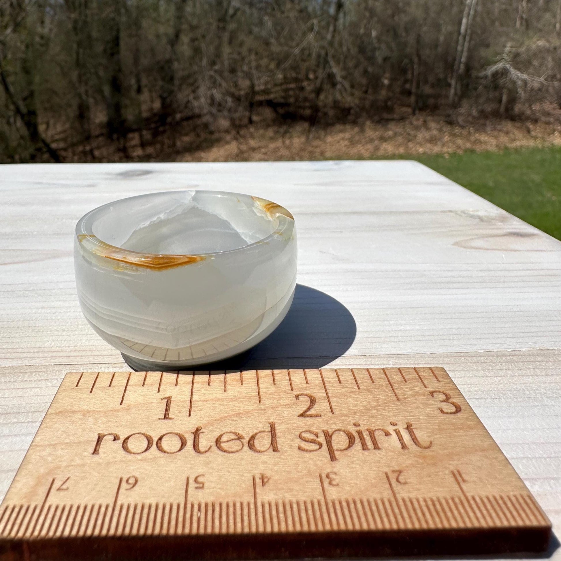 Small 2" Onyx Banded Dish | Crystal Bowl | Banded Onyx | Stone Dish