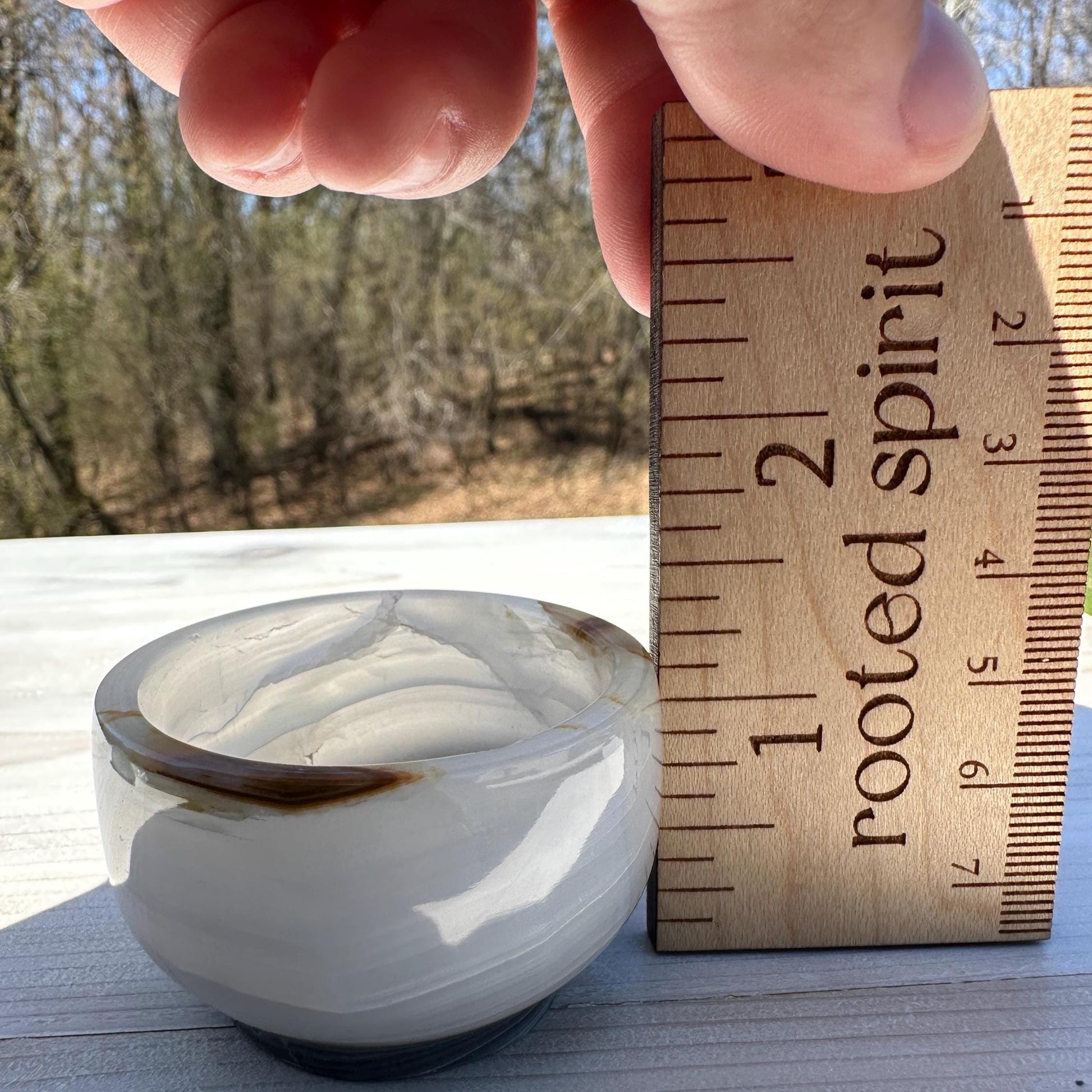Small 2" Onyx Banded Dish | Crystal Bowl | Banded Onyx | Stone Dish