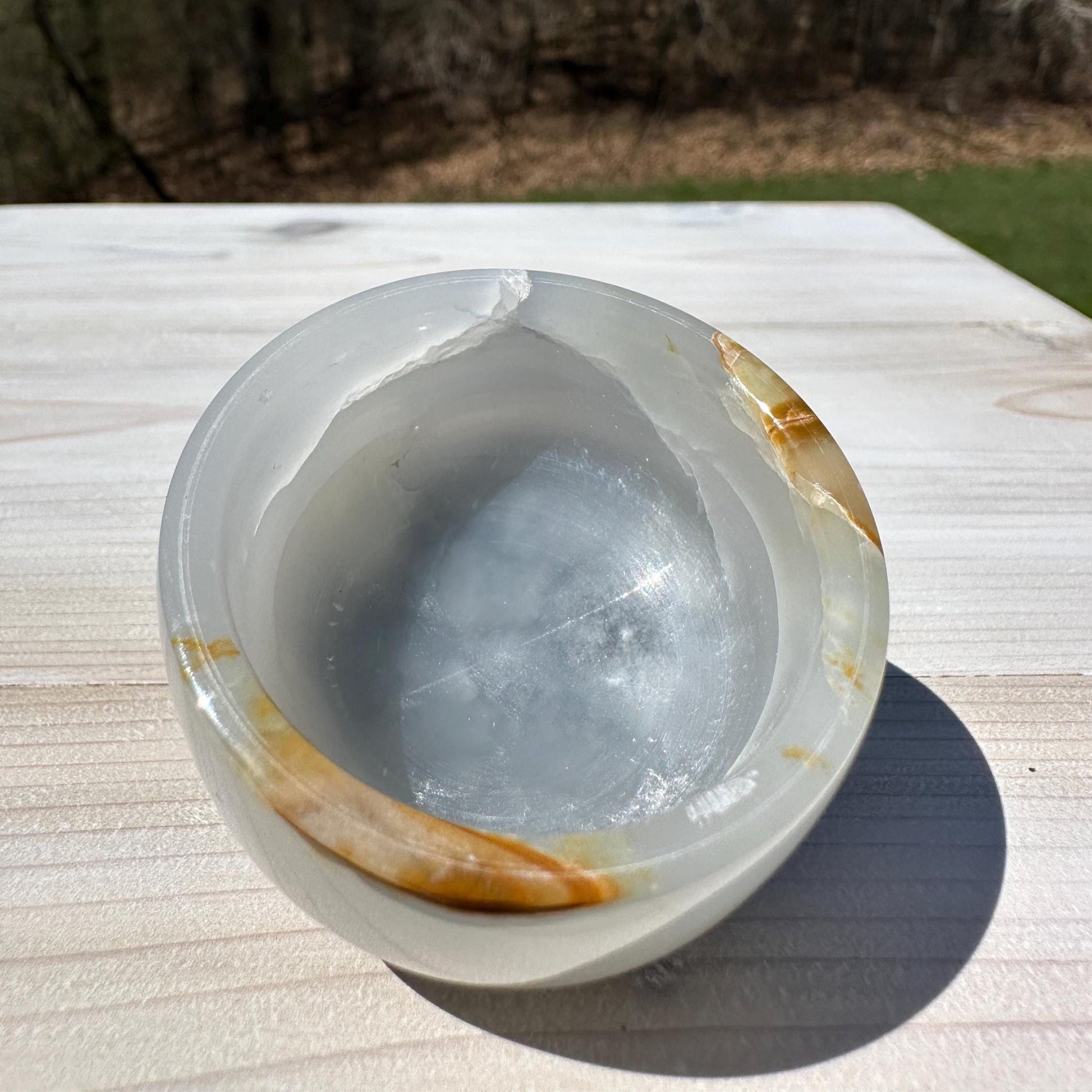Small 2" Onyx Banded Dish | Crystal Bowl | Banded Onyx | Stone Dish