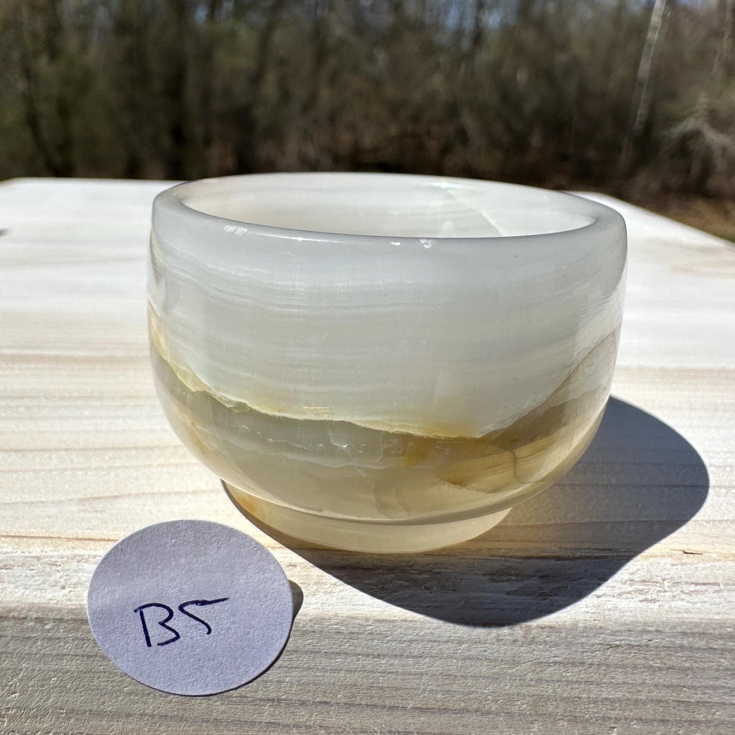 Small 2" Onyx Banded Dish | Crystal Bowl | Banded Onyx | Stone Dish