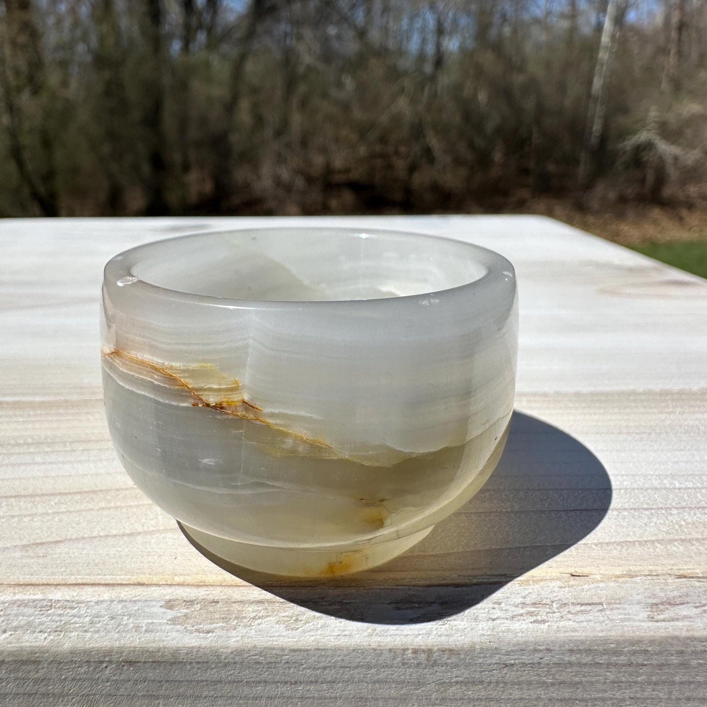 Small 2" Onyx Banded Dish | Crystal Bowl | Banded Onyx | Stone Dish