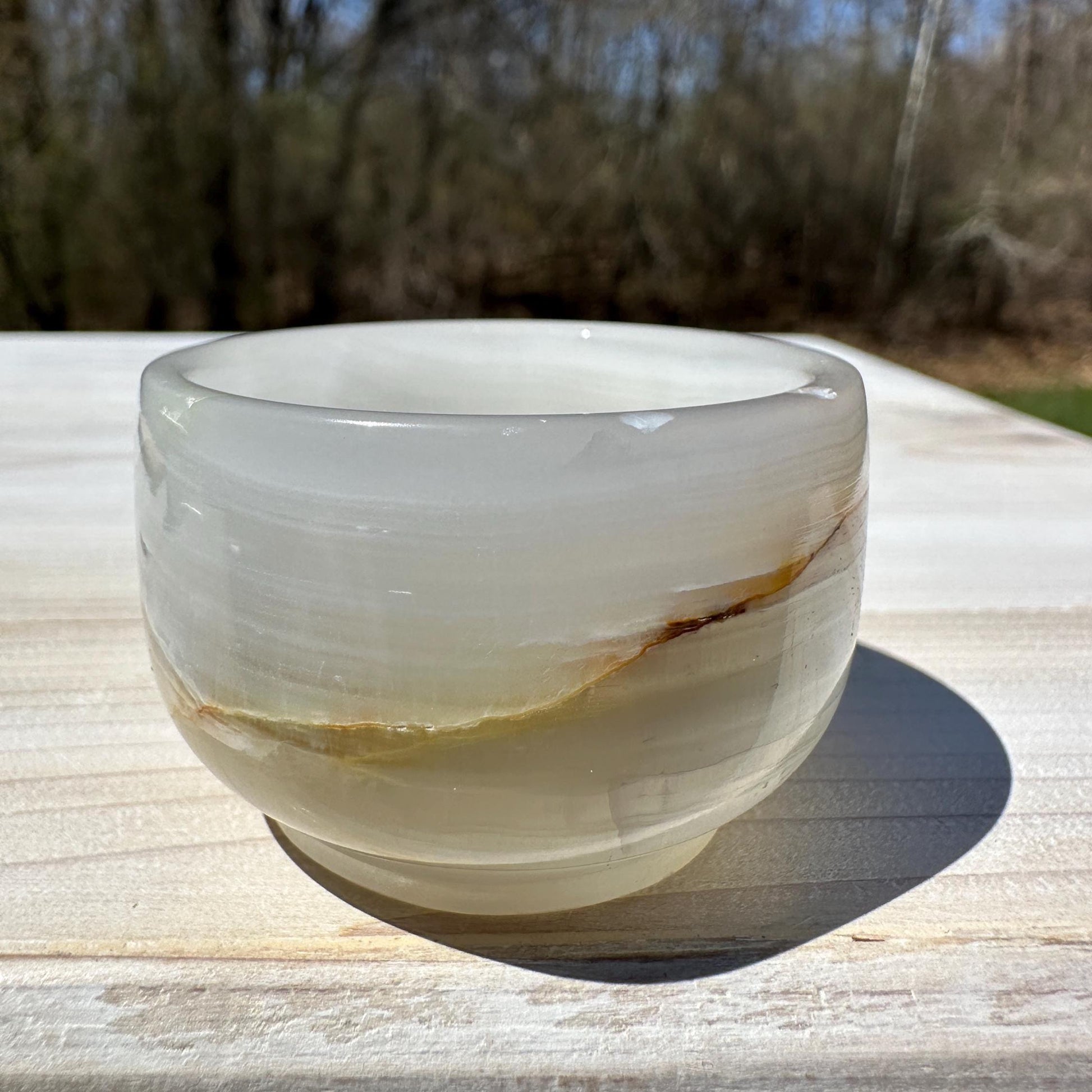 Small 2" Onyx Banded Dish | Crystal Bowl | Banded Onyx | Stone Dish