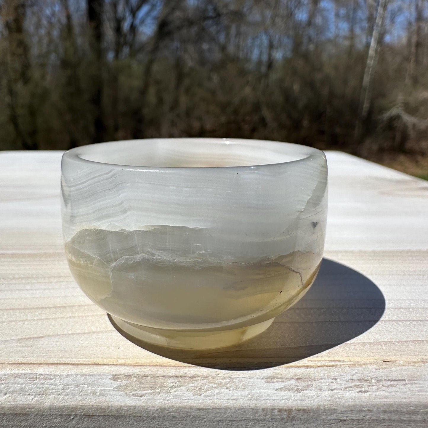 Small 2" Onyx Banded Dish | Crystal Bowl | Banded Onyx | Stone Dish