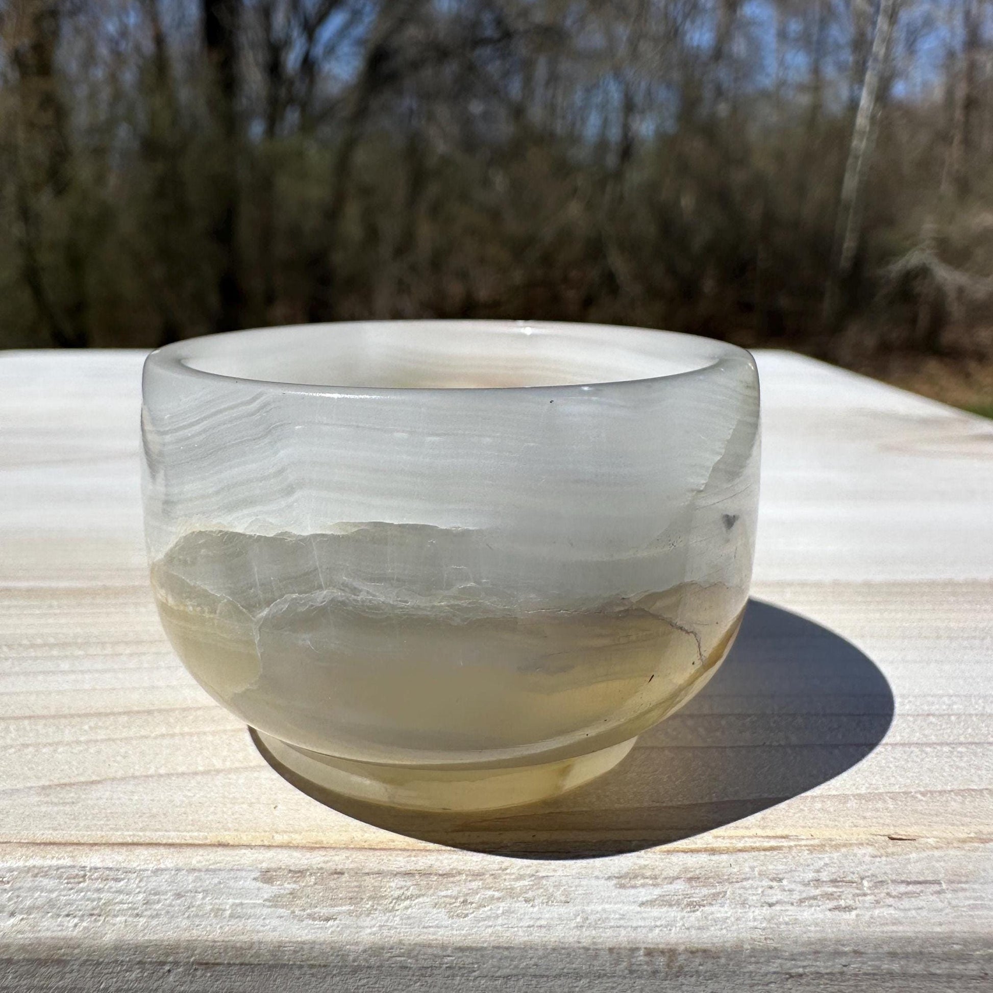 Small 2" Onyx Banded Dish | Crystal Bowl | Banded Onyx | Stone Dish