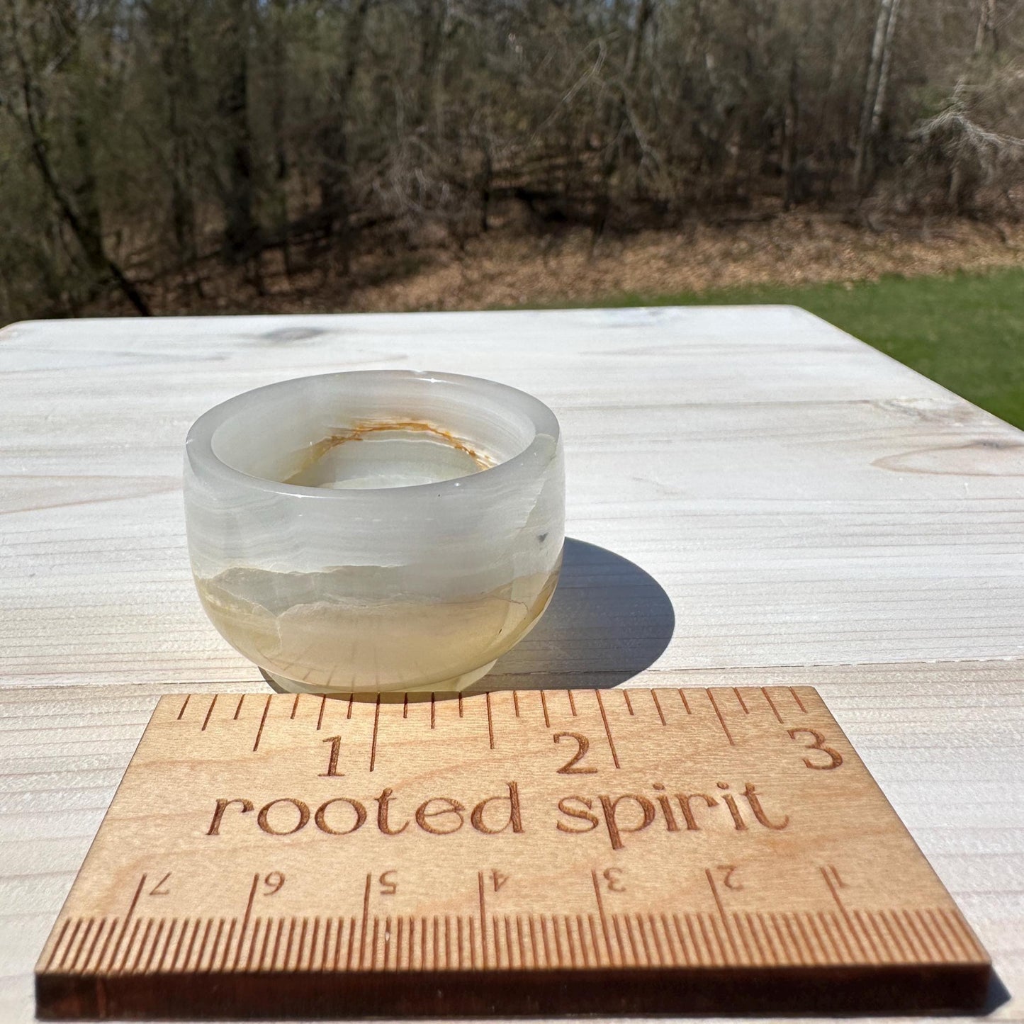 Small 2" Onyx Banded Dish | Crystal Bowl | Banded Onyx | Stone Dish