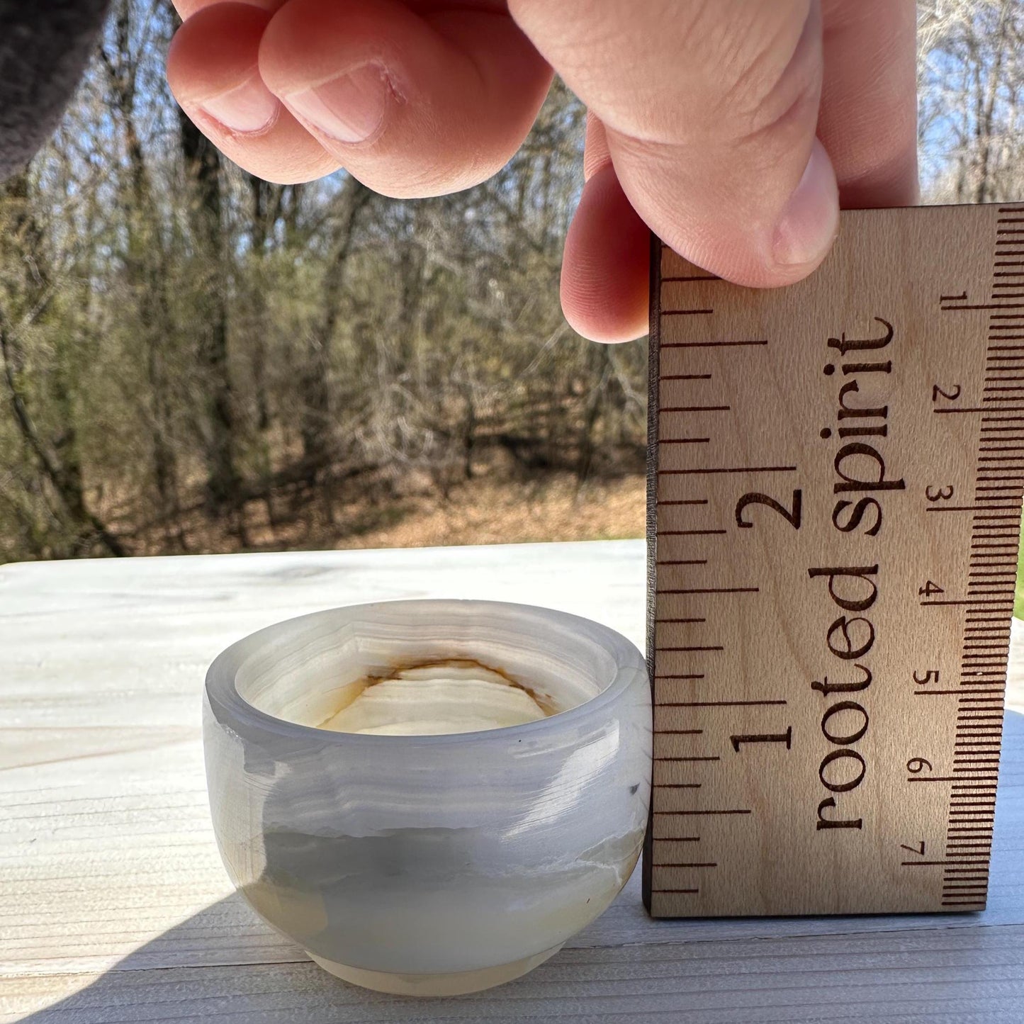 Small 2" Onyx Banded Dish | Crystal Bowl | Banded Onyx | Stone Dish