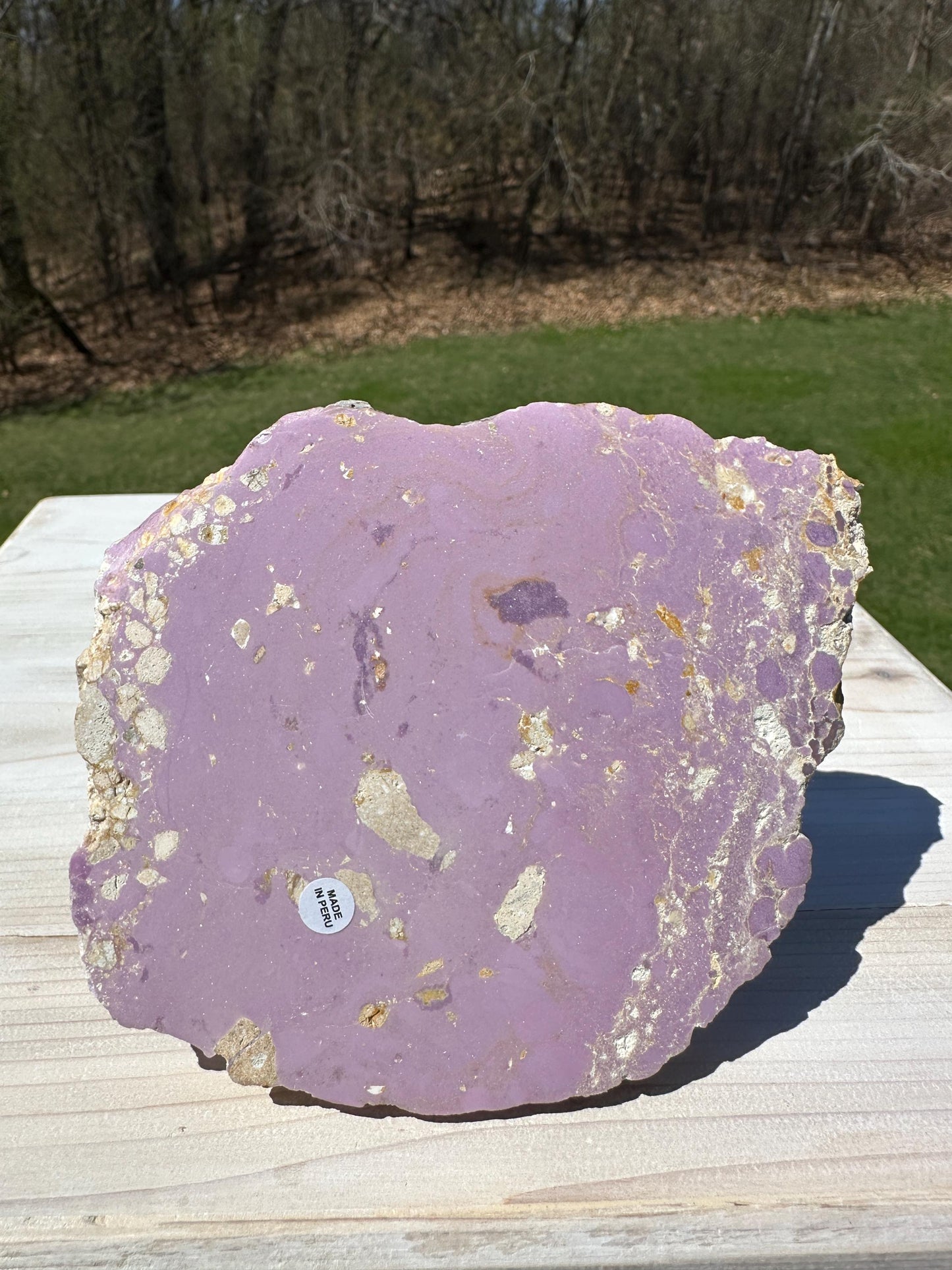 Gorgeous Natural Phosphosiderite Polished Slab from Peru