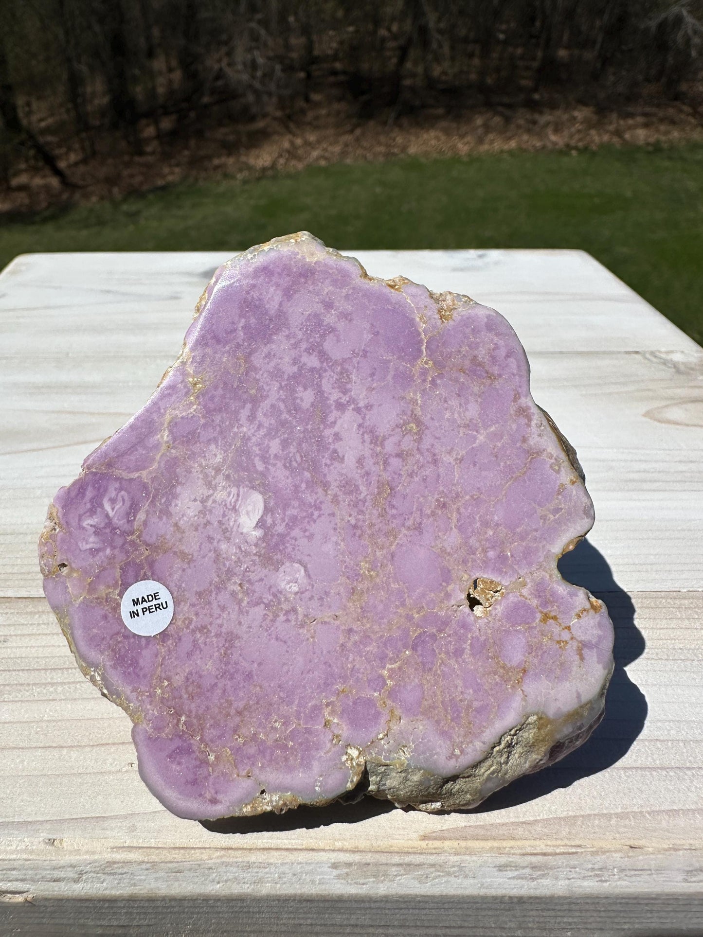 Gorgeous Natural Phosphosiderite Polished Slab from Peru