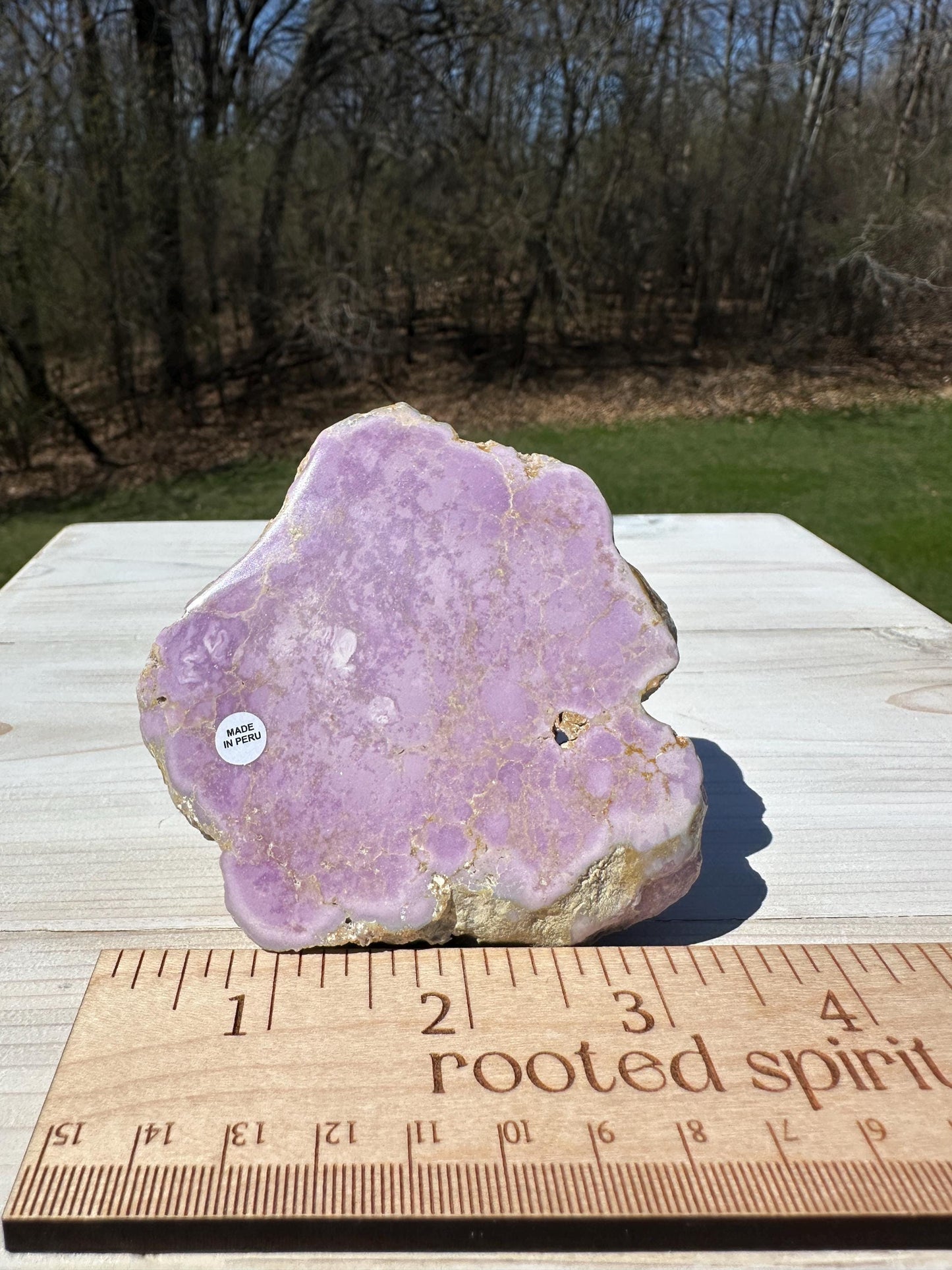 Gorgeous Natural Phosphosiderite Polished Slab from Peru
