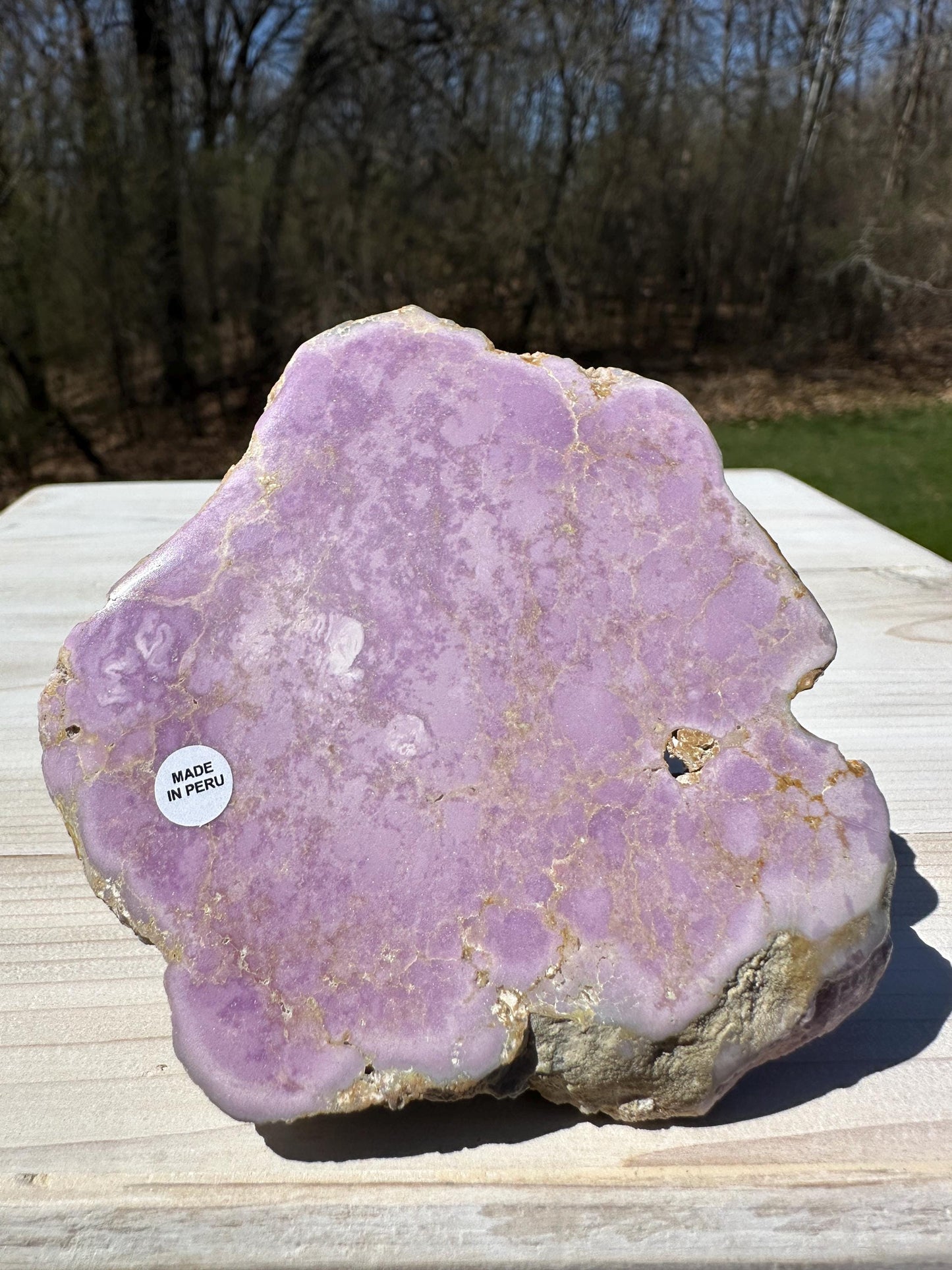 Gorgeous Natural Phosphosiderite Polished Slab from Peru