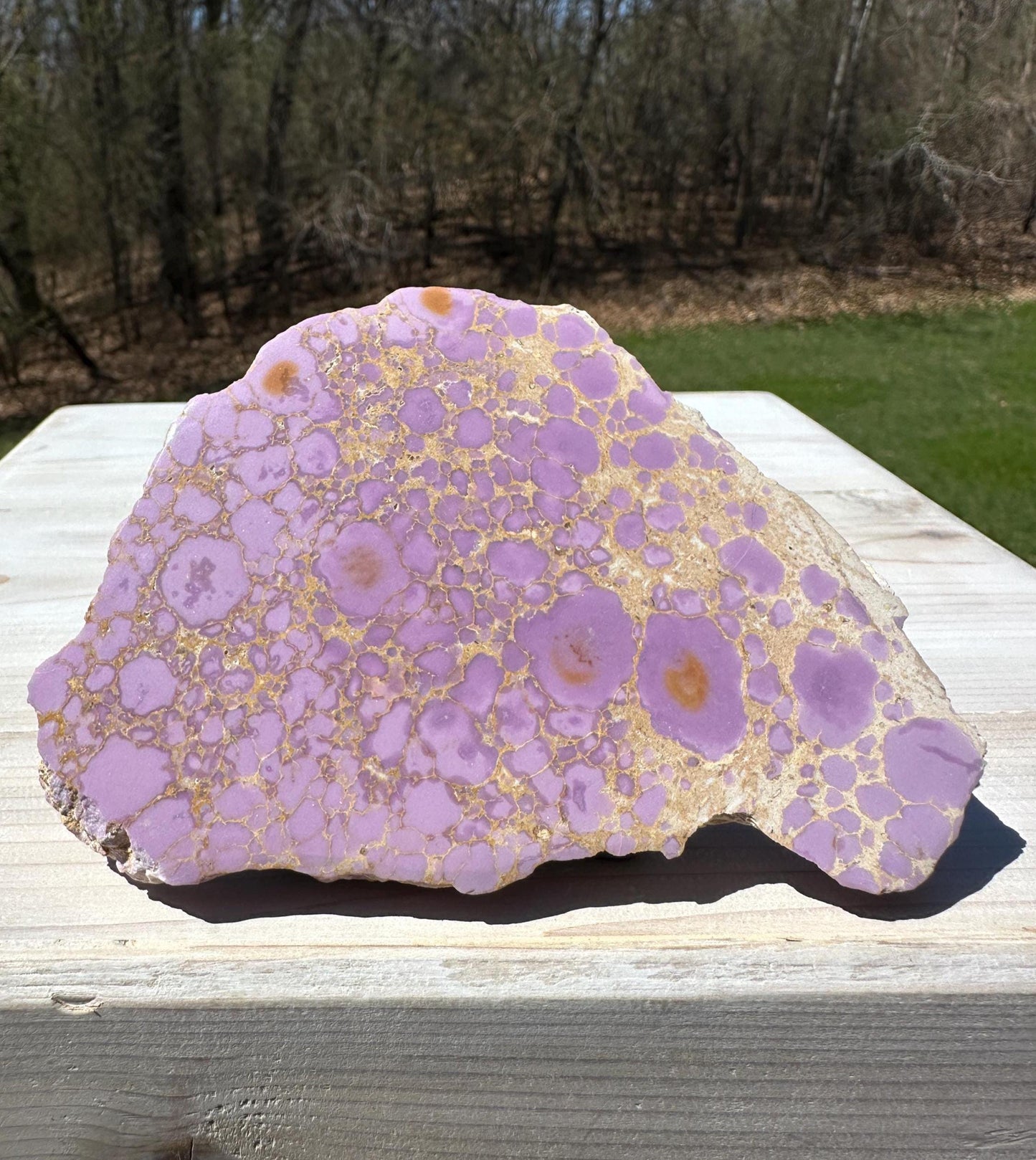Gorgeous Natural Phosphosiderite Polished Slab from Peru