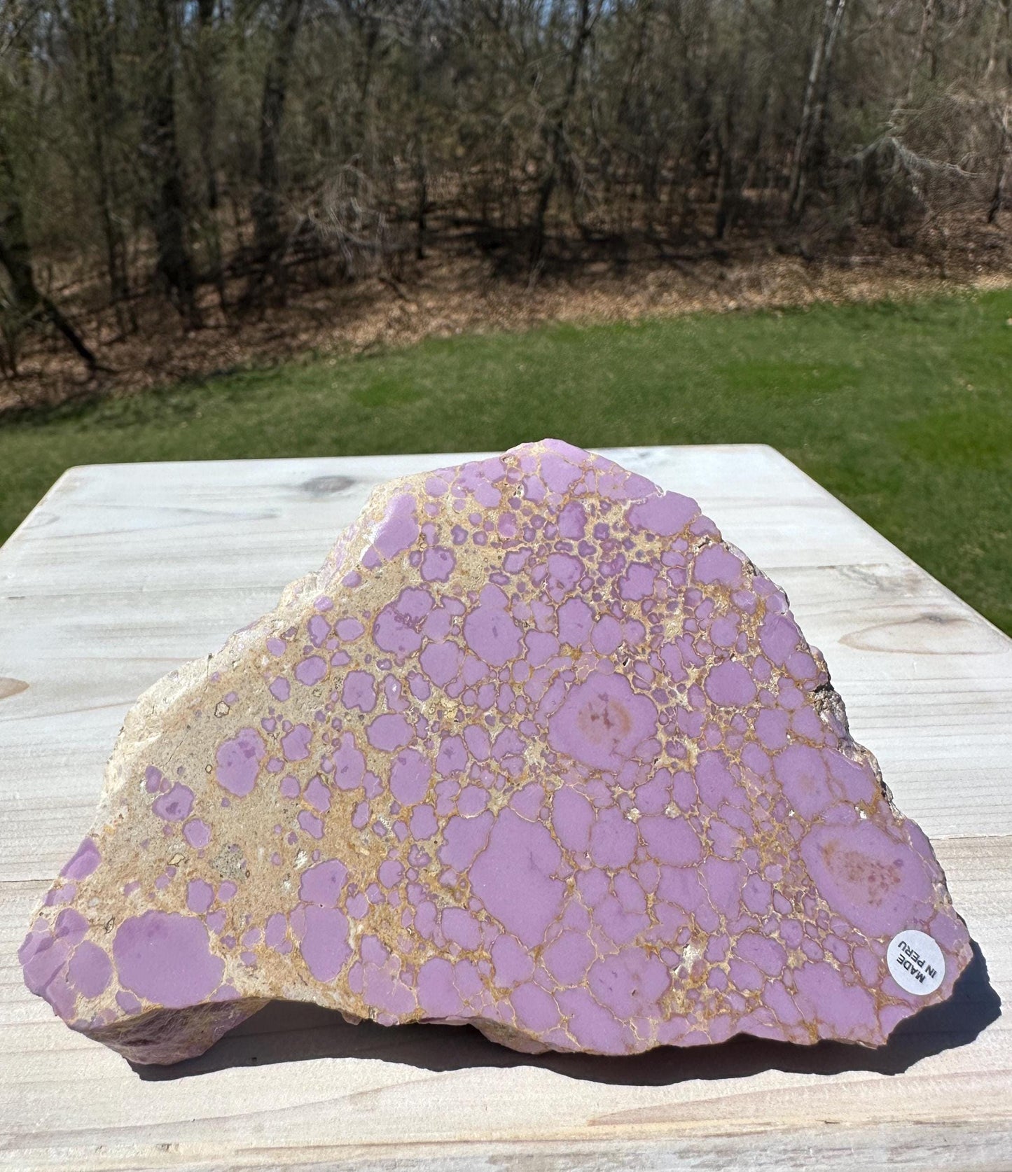 Gorgeous Natural Phosphosiderite Polished Slab from Peru