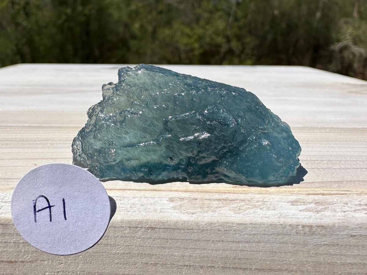 High Quality Semi Tumbled Double Blue Aquamarine from Mozambique Africa | Tucson Exclusive