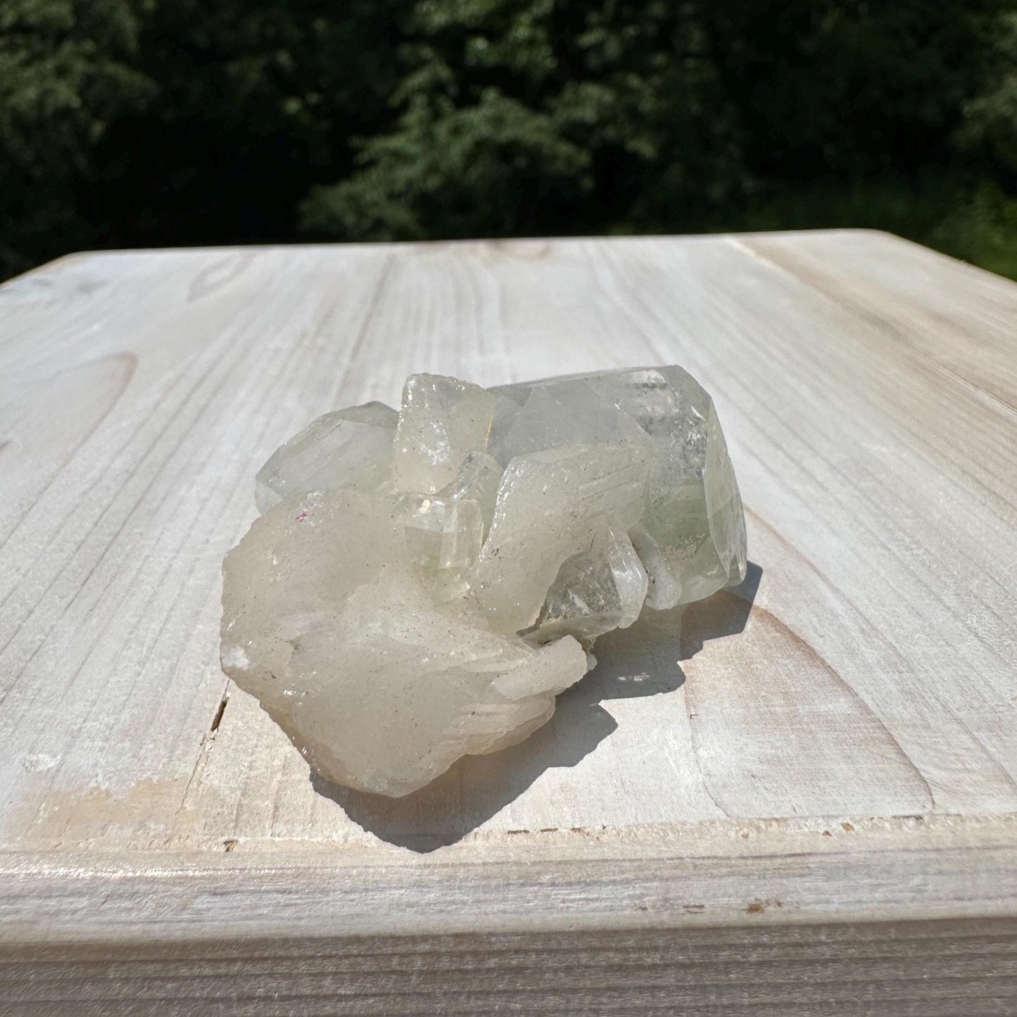 Pretty Apophyllite with Stilbite and Chalcedony Cluster