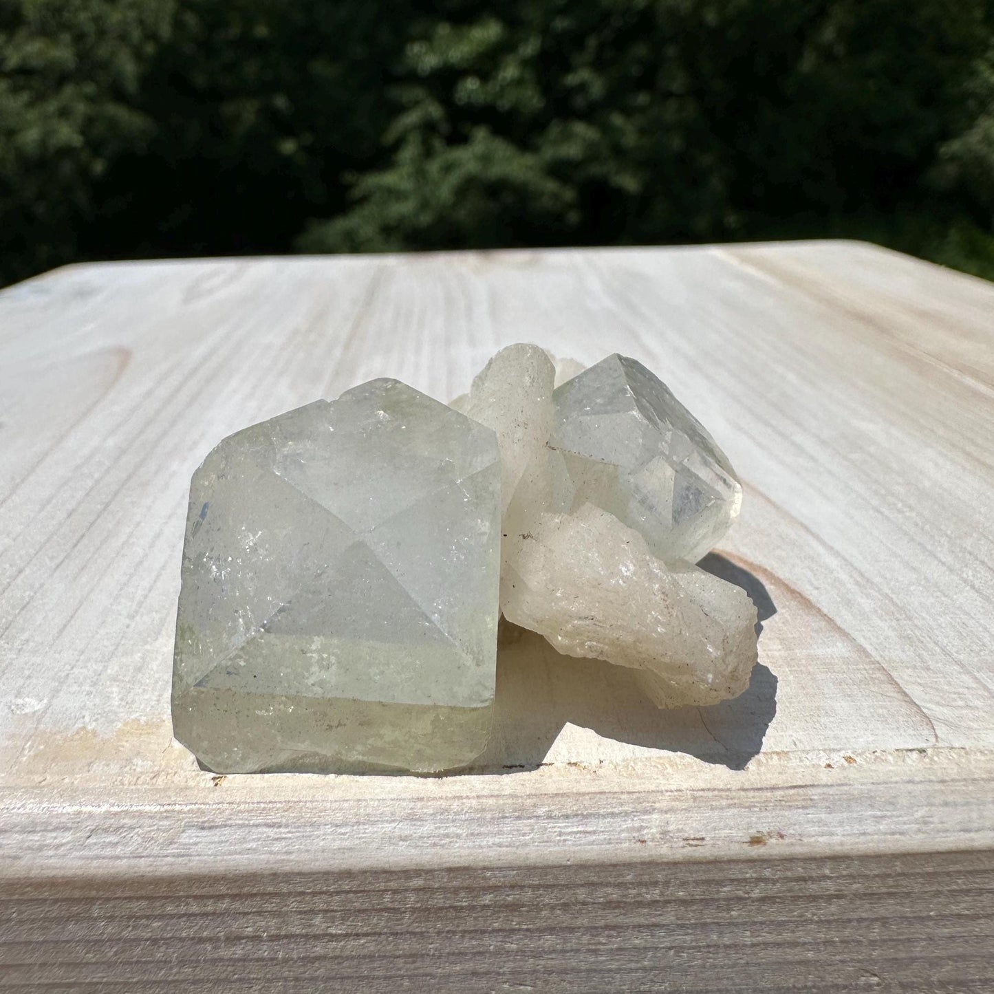 Pretty Apophyllite with Stilbite and Chalcedony Cluster