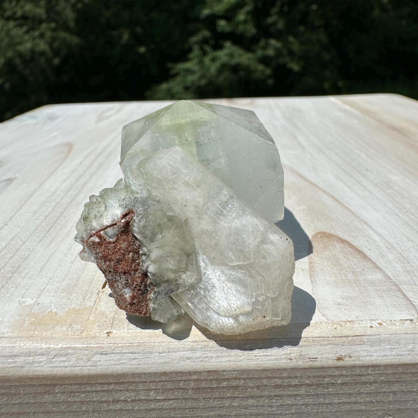Pretty Apophyllite with Stilbite and Chalcedony Cluster
