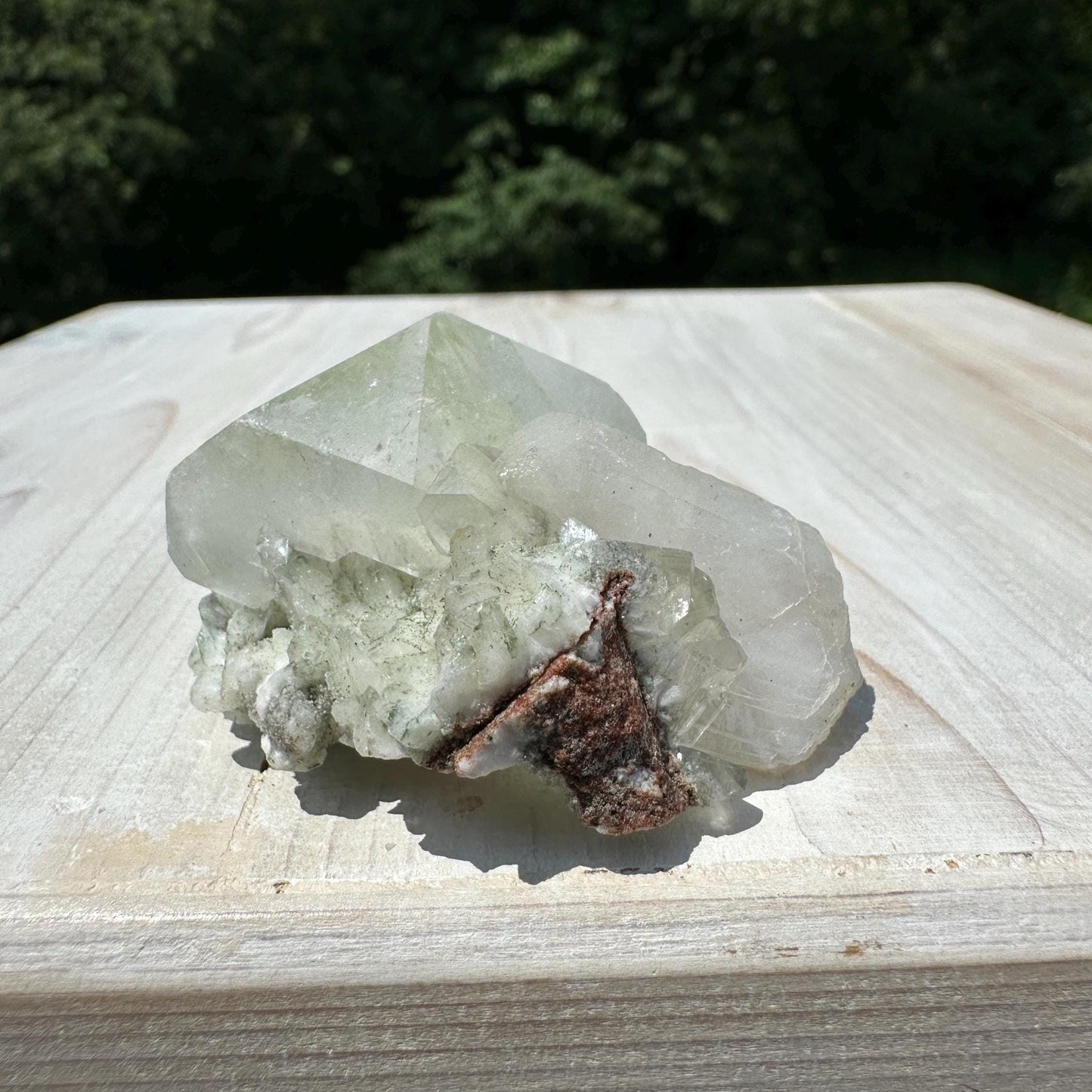 Pretty Apophyllite with Stilbite and Chalcedony Cluster