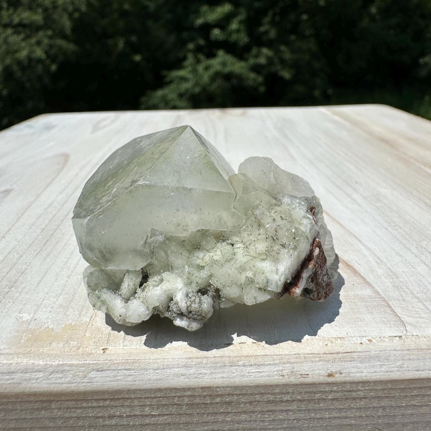 Pretty Apophyllite with Stilbite and Chalcedony Cluster