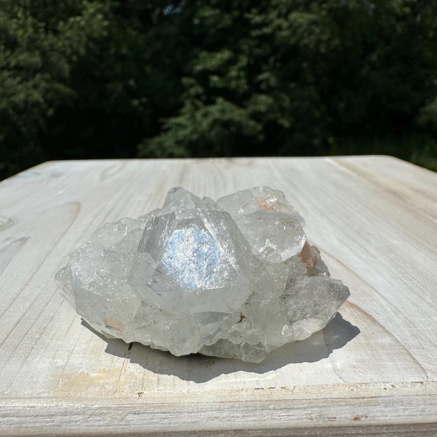 Pretty Apophyllite with Stilbite and Chalcedony Cluster
