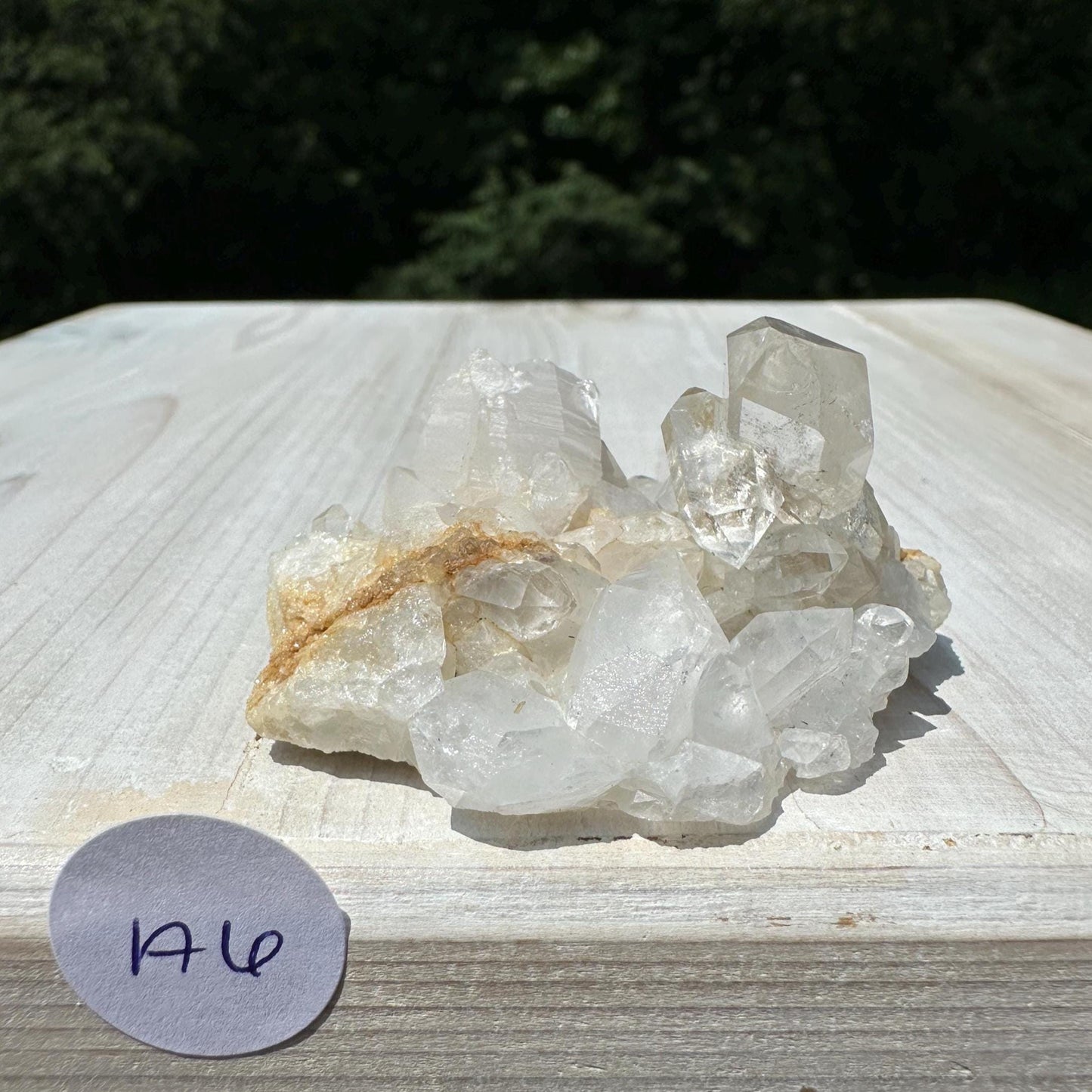 Beautiful Quartz Cluster with Hematite