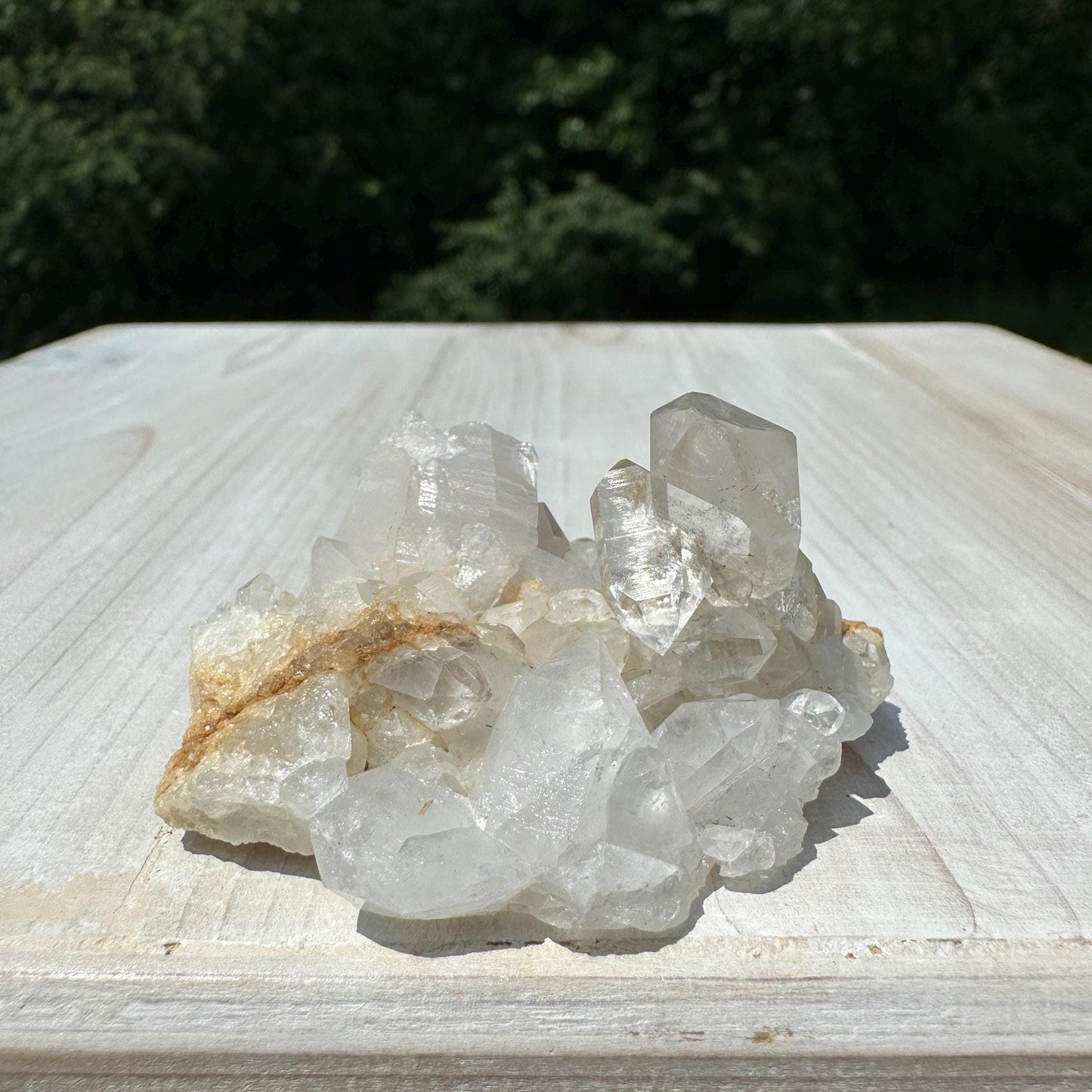 Beautiful Quartz Cluster with Hematite