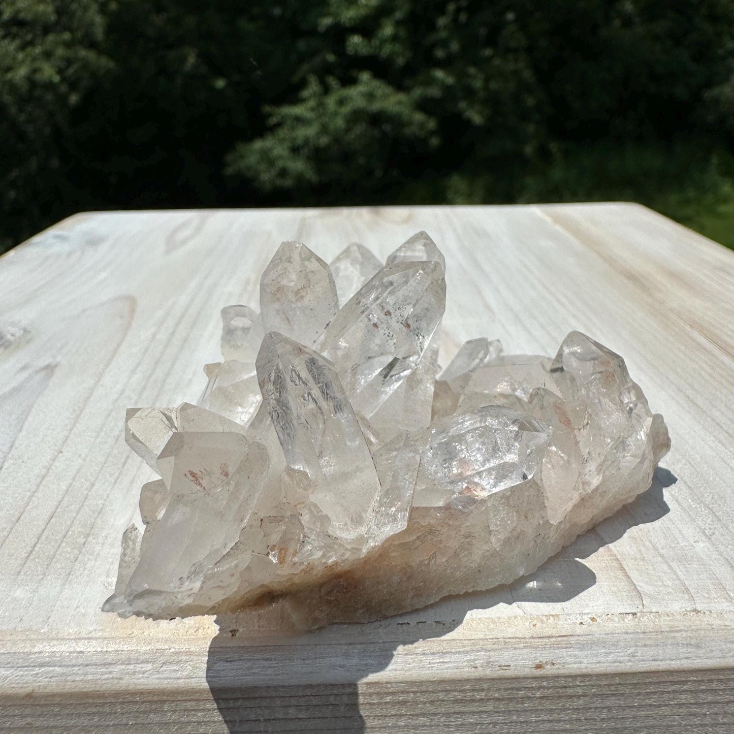 Beautiful Quartz Cluster with Hematite