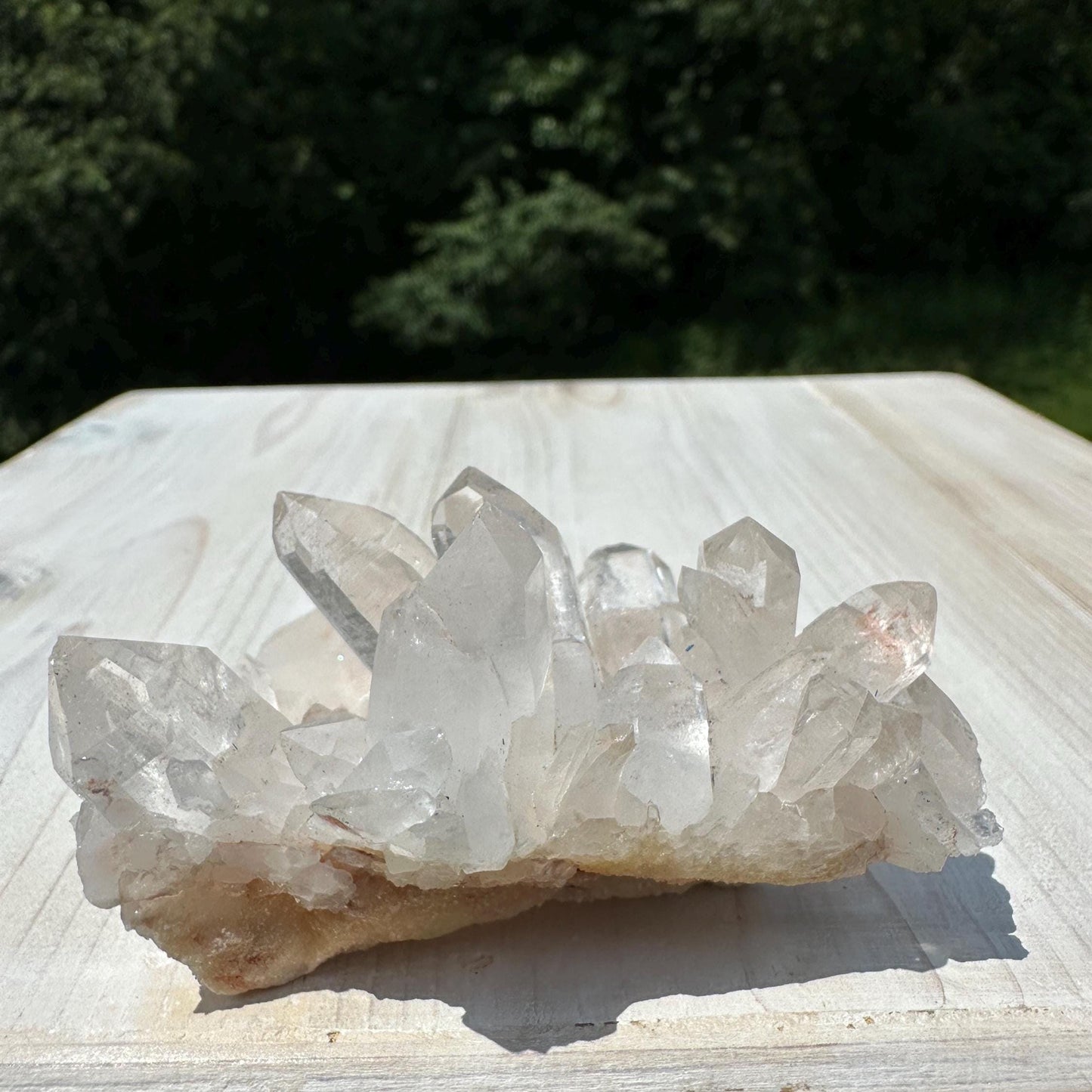 Beautiful Quartz Cluster with Hematite